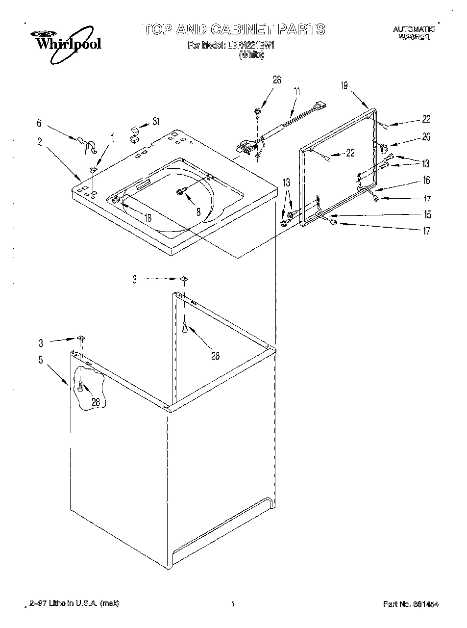 01 - TOP AND CABINET