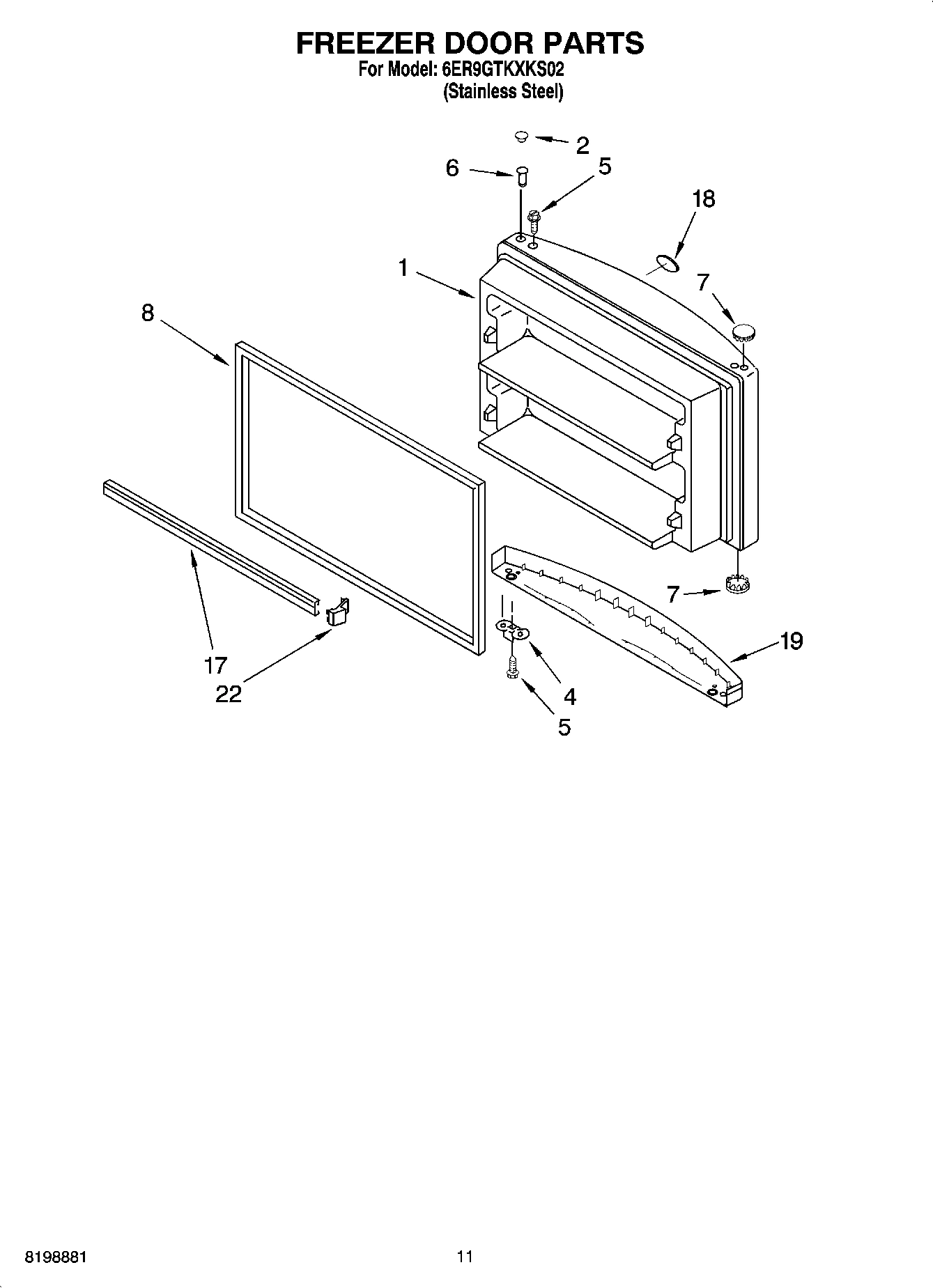 06 - FREEZER DOOR PARTS, OPTIONAL PARTS