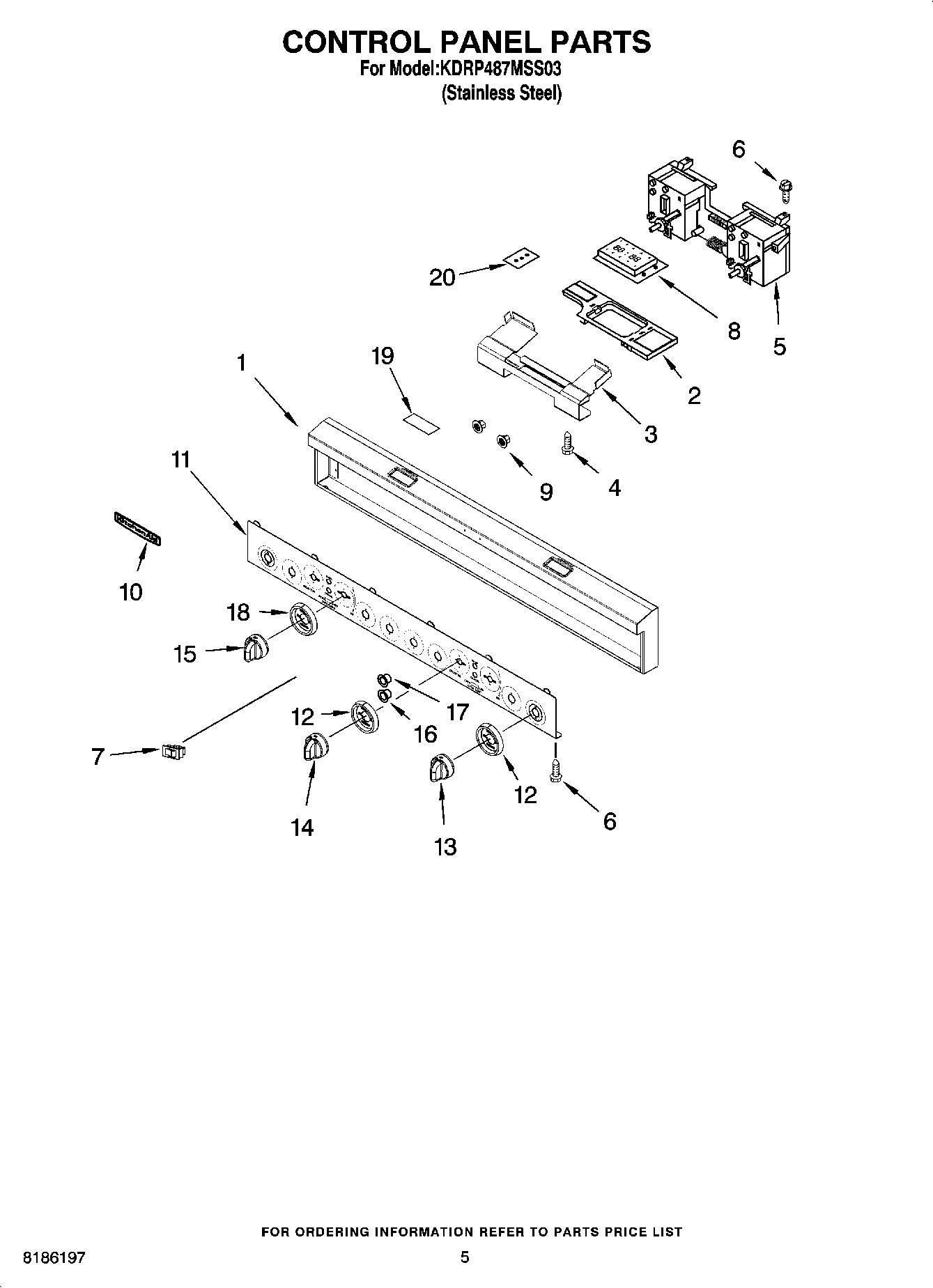 04 - CONTROL PANEL PARTS
