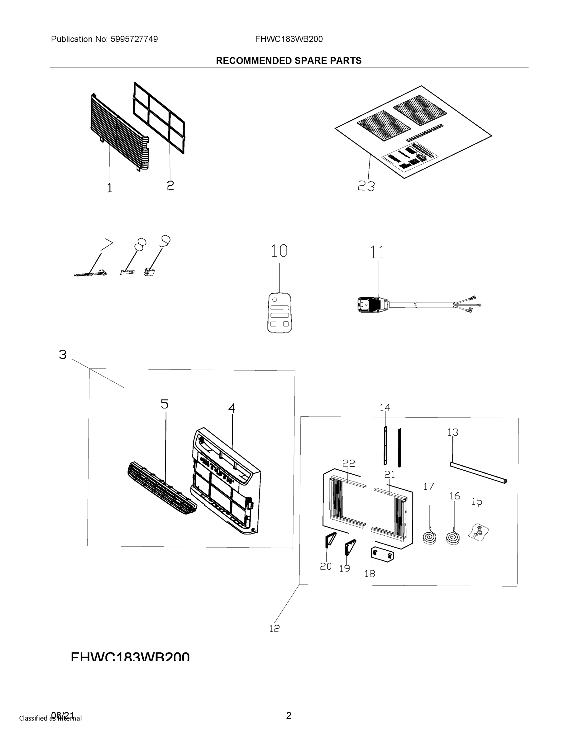 02 - RECOMMENDED SPARE PARTS