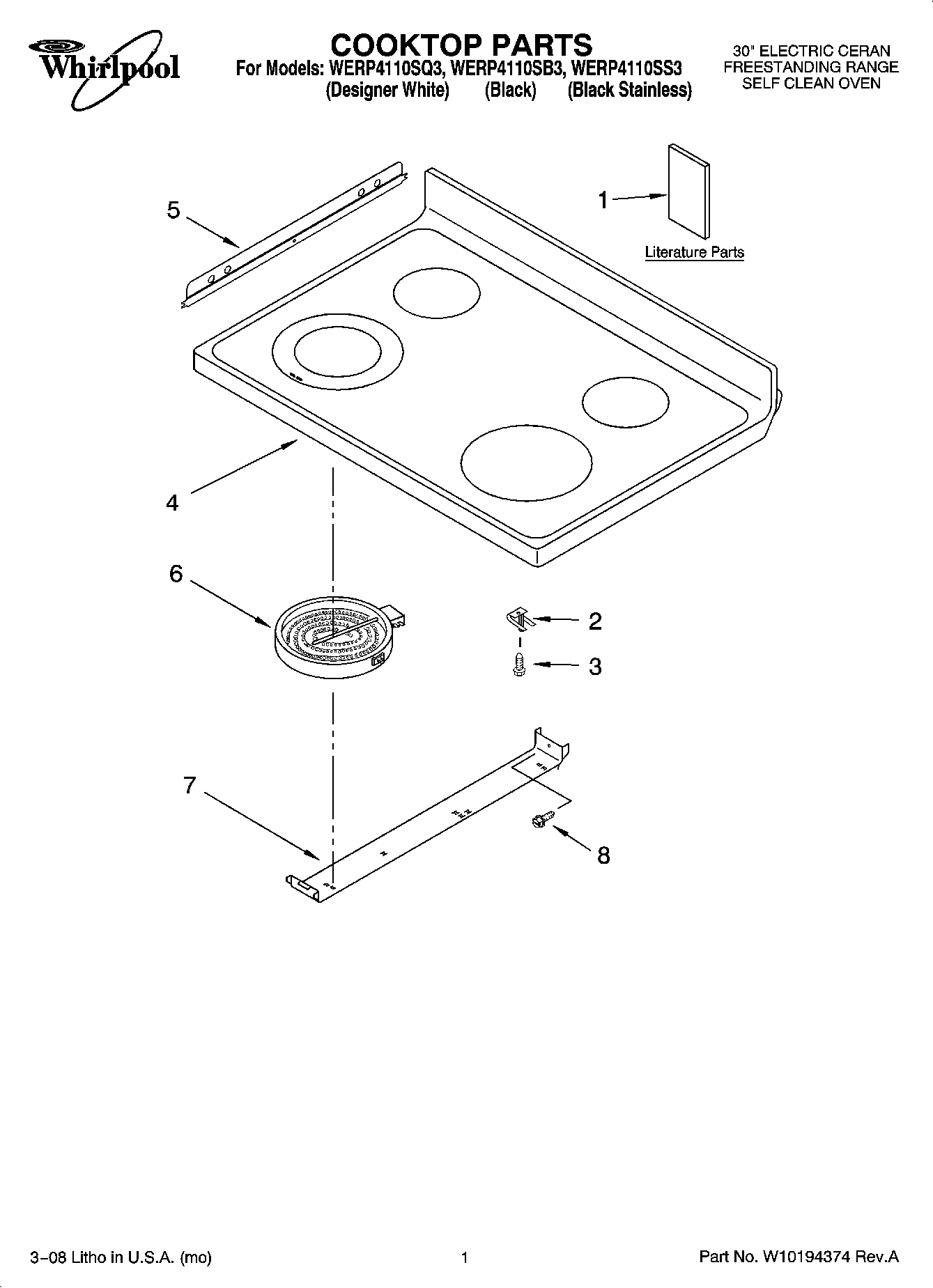 01 - COOKTOP PARTS