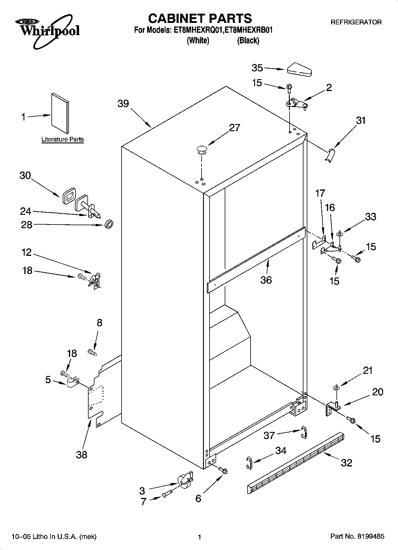 01 - CABINET PARTS
