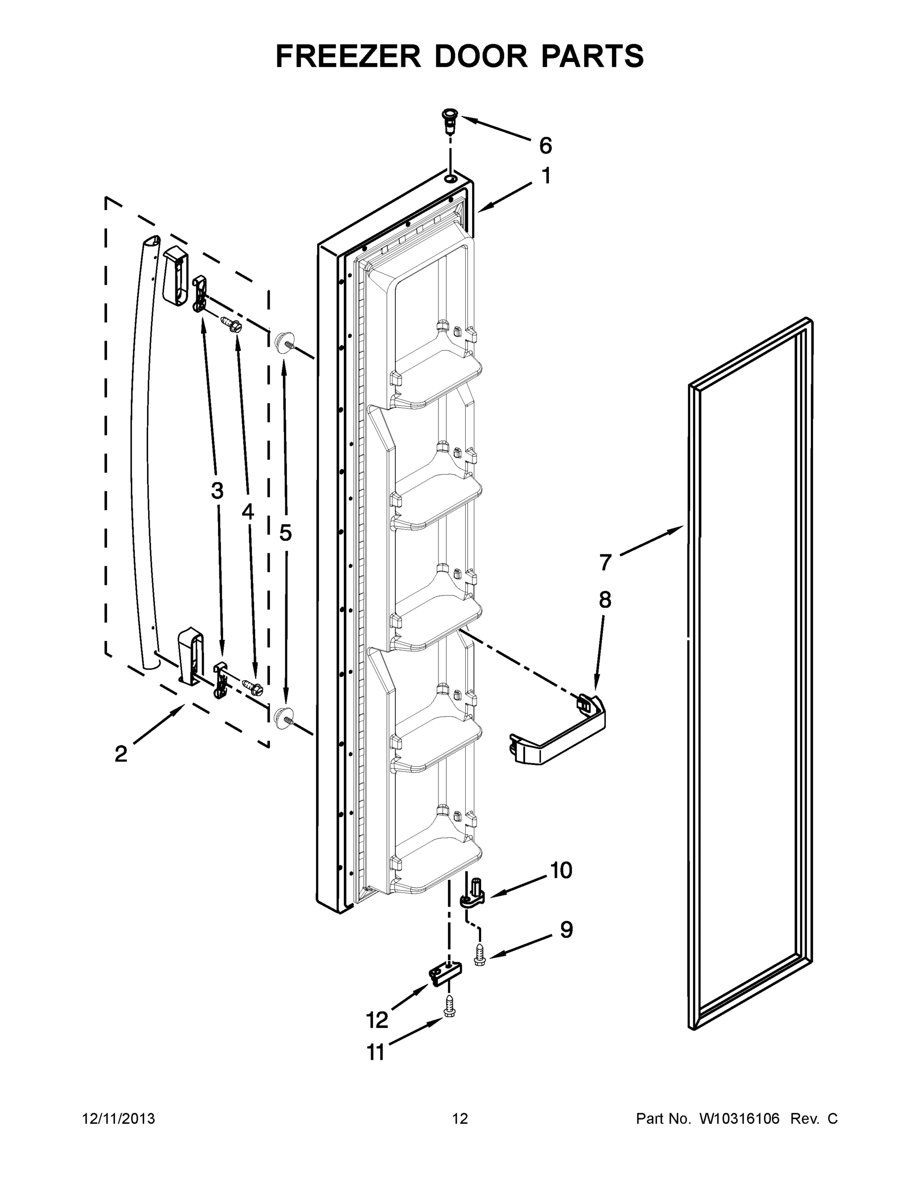 07 - FREEZER DOOR PARTS
