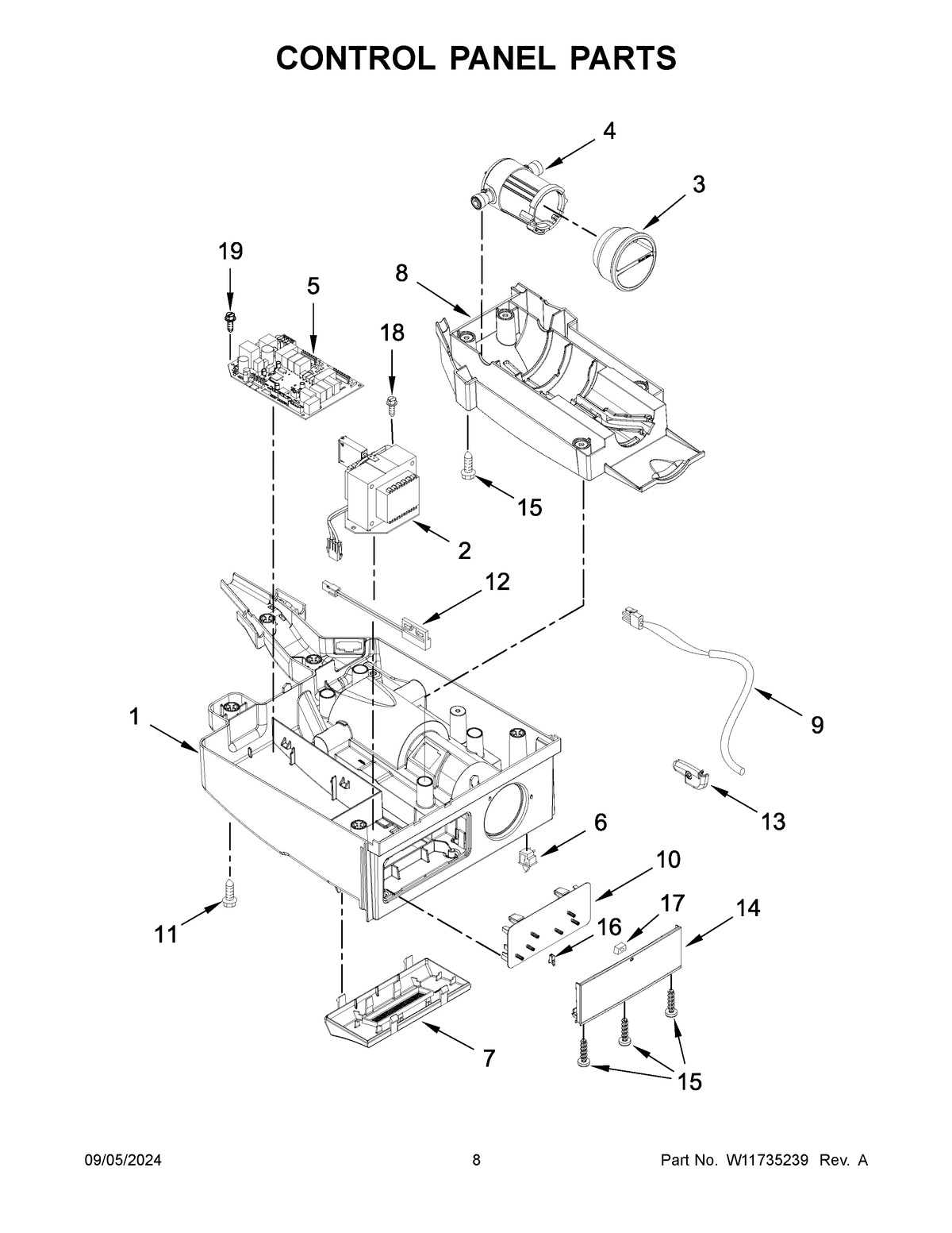 05 - CONTROL PANEL PARTS