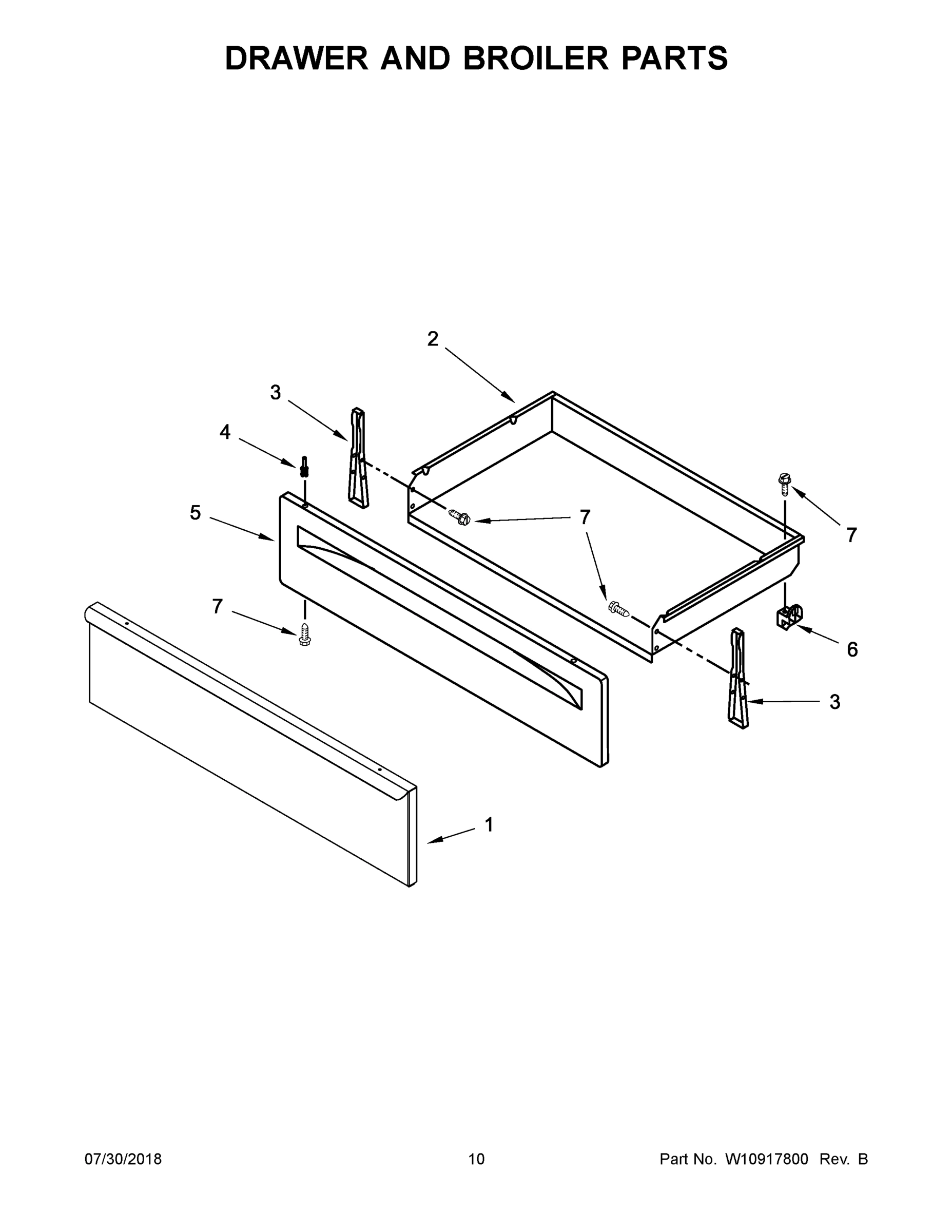 06 - DRAWER AND BROILER PARTS