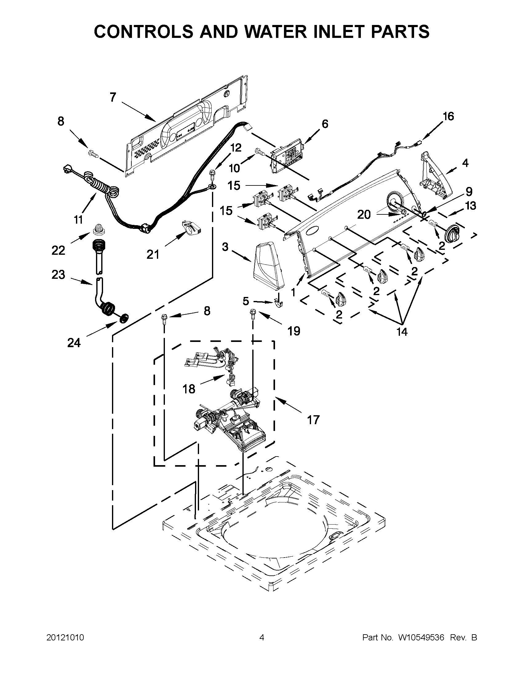 02 - CONTROLS AND WATER INLET PARTS