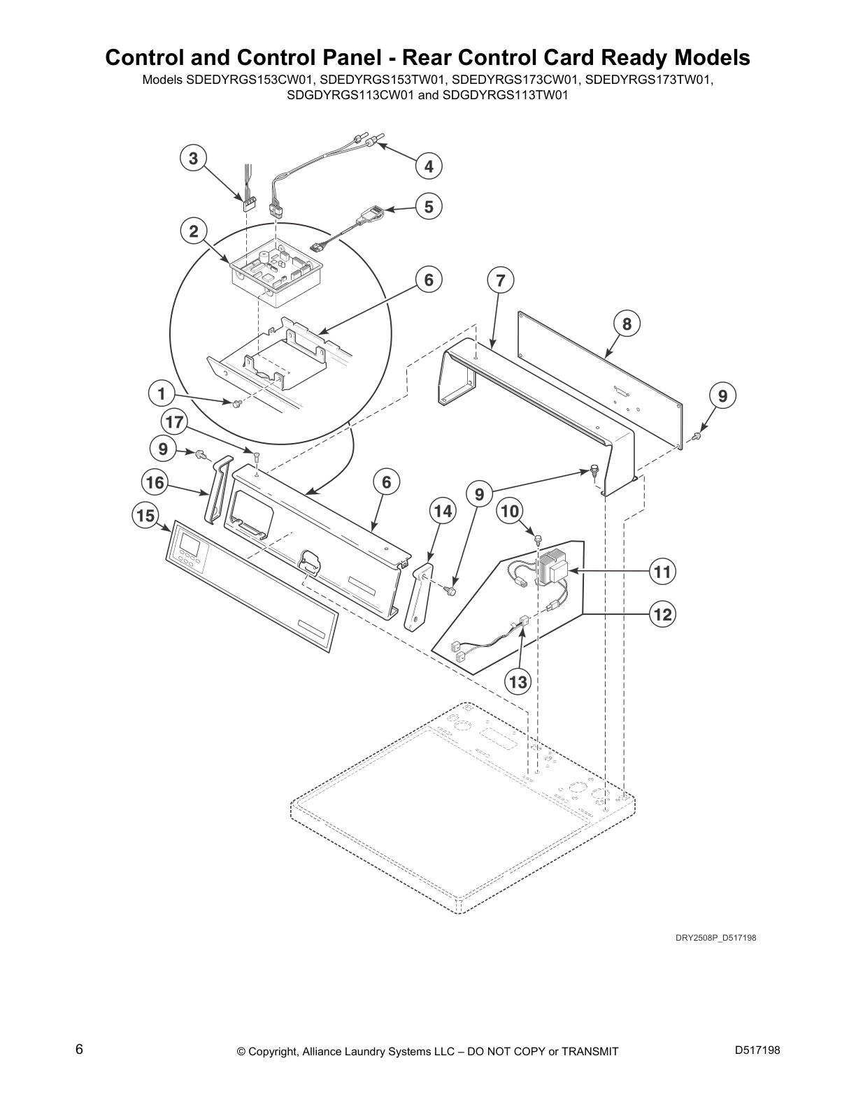 Control and Control Panel - Rear Control Card Ready Models