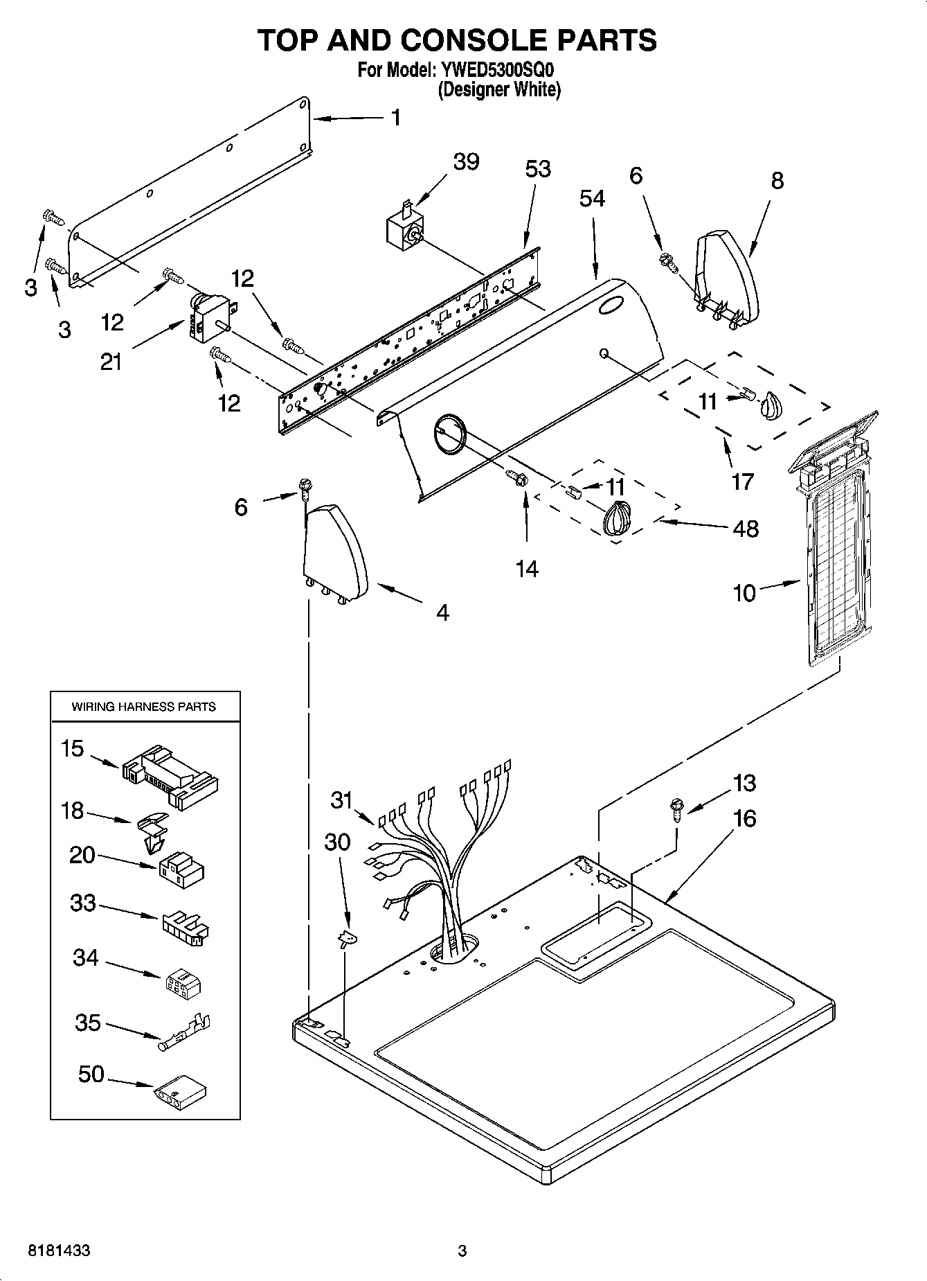 02 - TOP AND CONSOLE PARTS