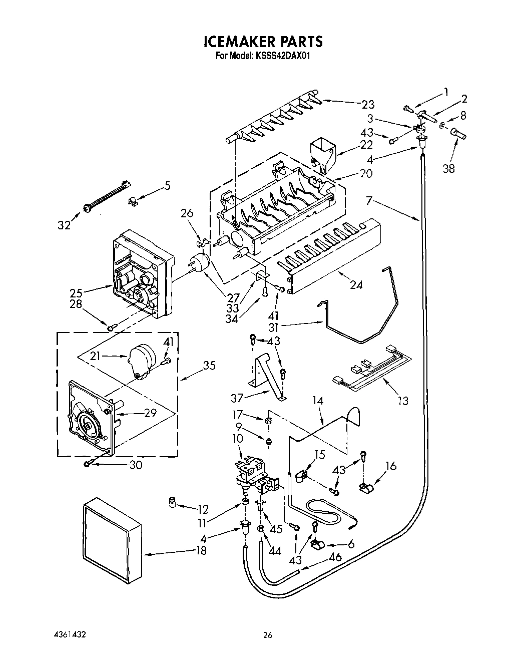 17 - ICEMAKER, LIT/OPTIONAL