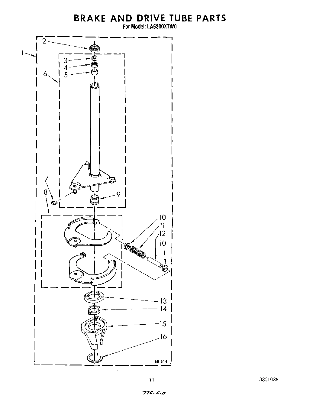 09 - BRAKE AND DRIVE TUBE