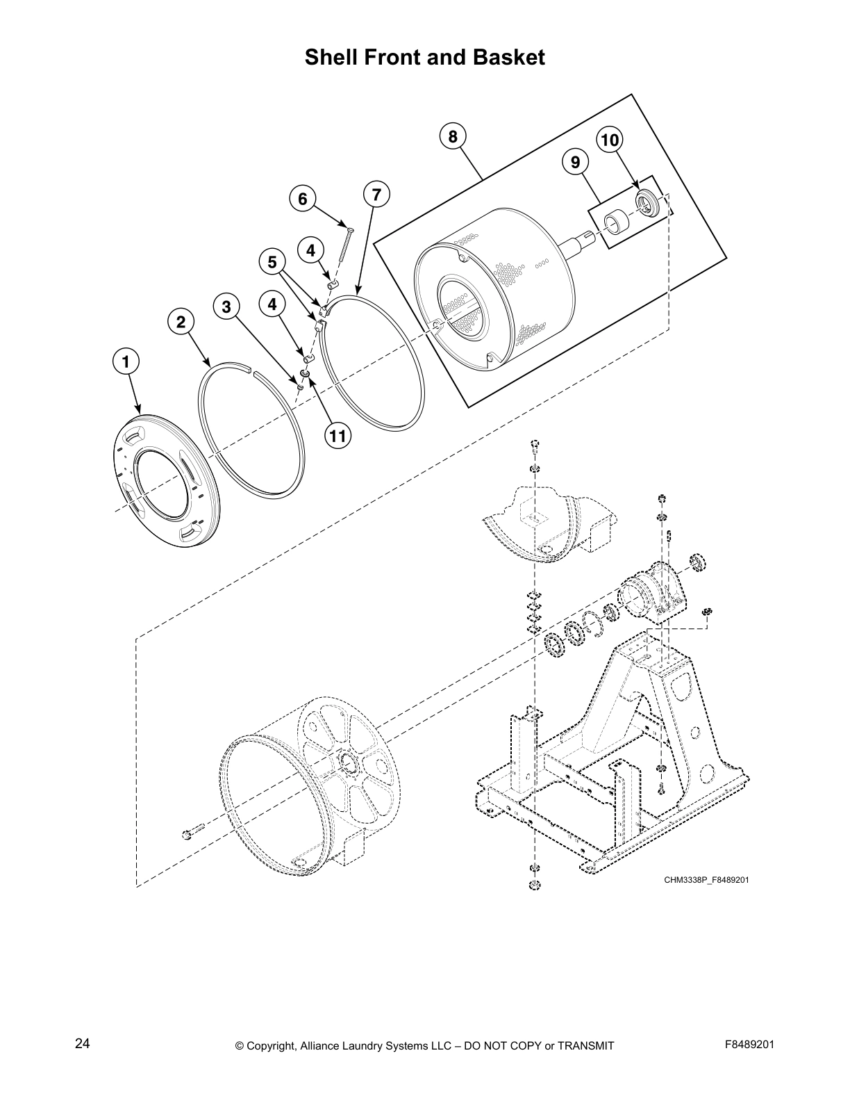 Shell Front and Basket