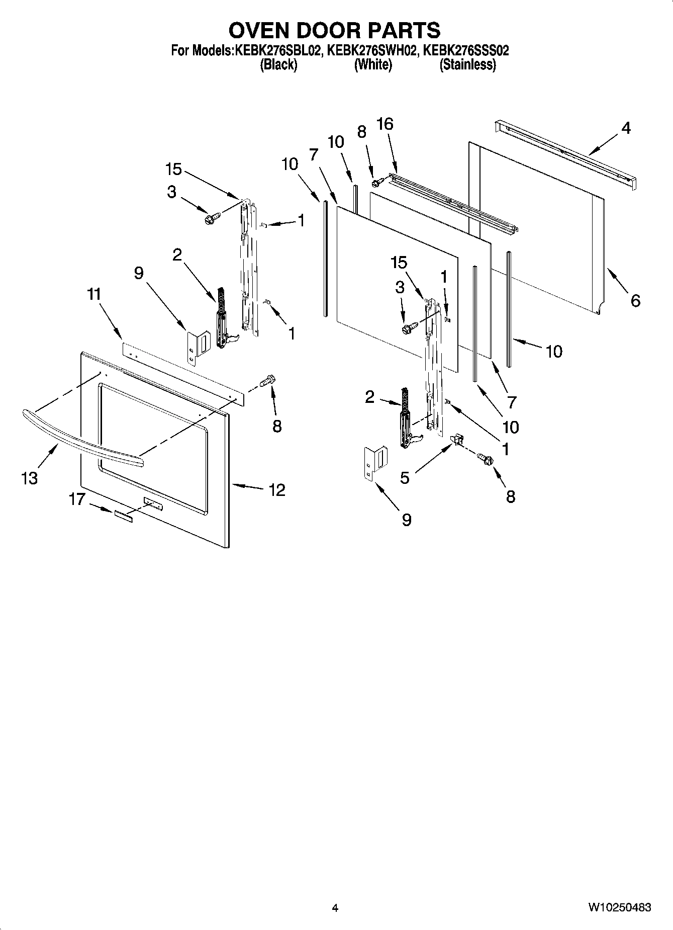 03 - OVEN DOOR PARTS
