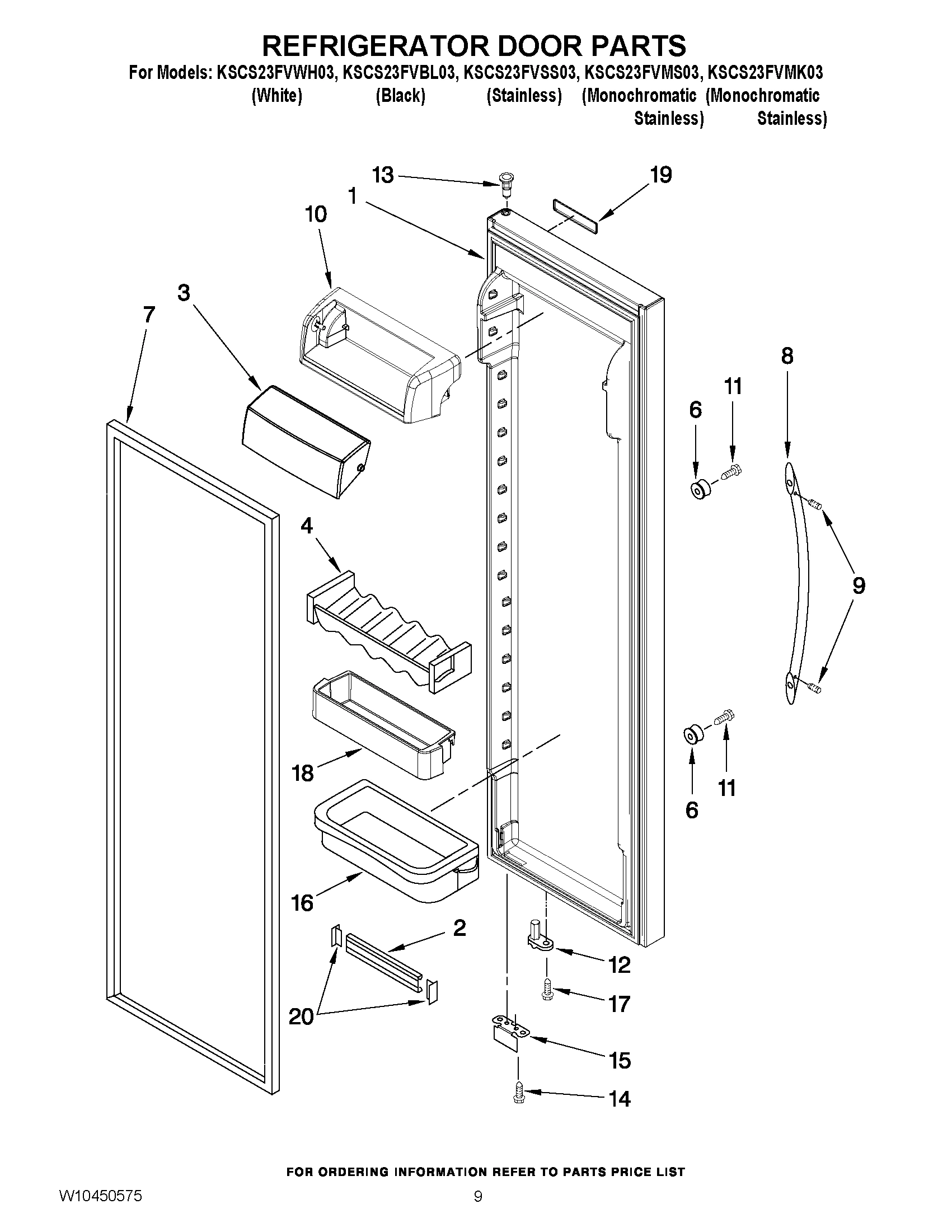 06 - REFRIGERATOR DOOR PARTS
