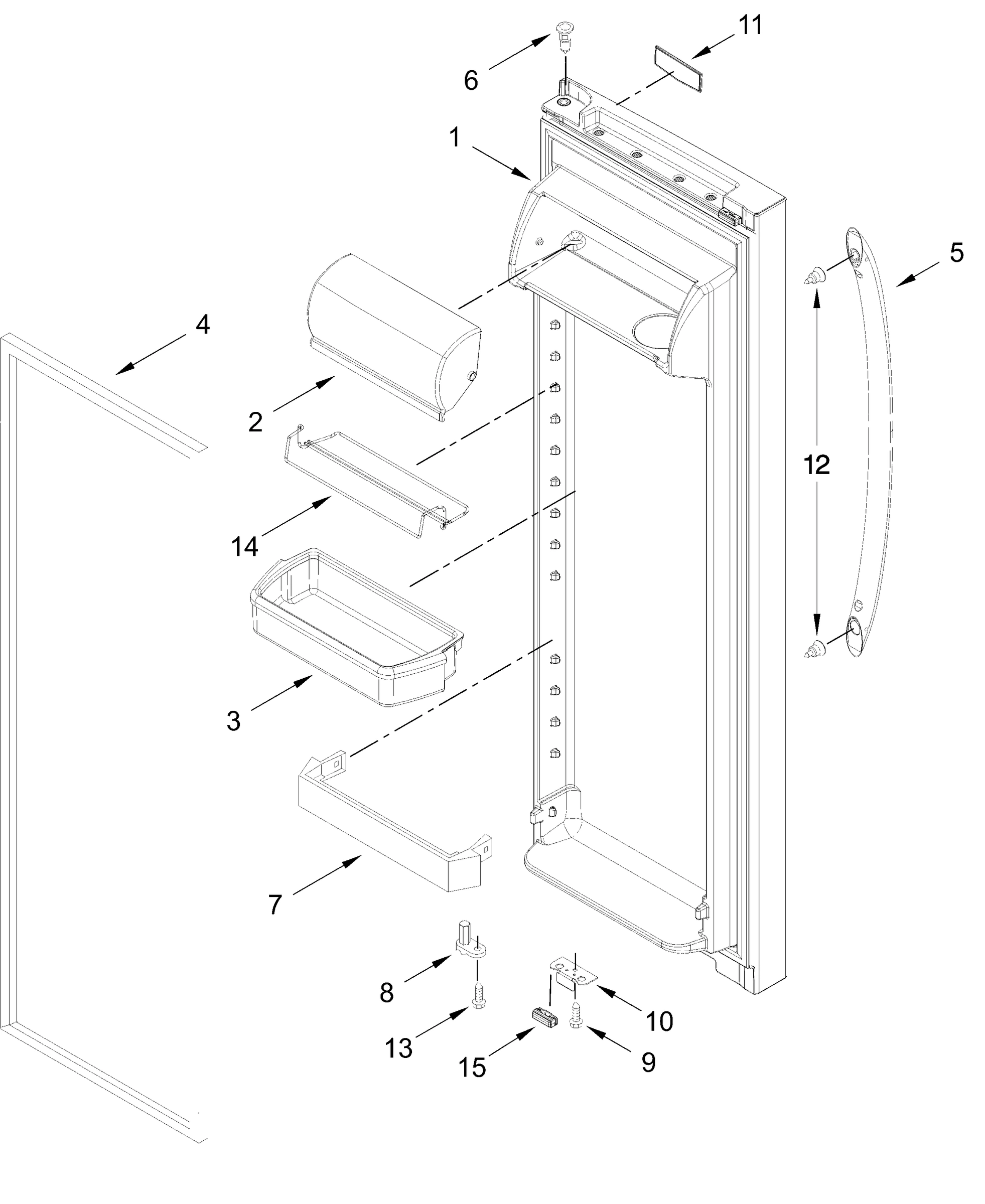 REFRIGERATOR DOOR PARTS