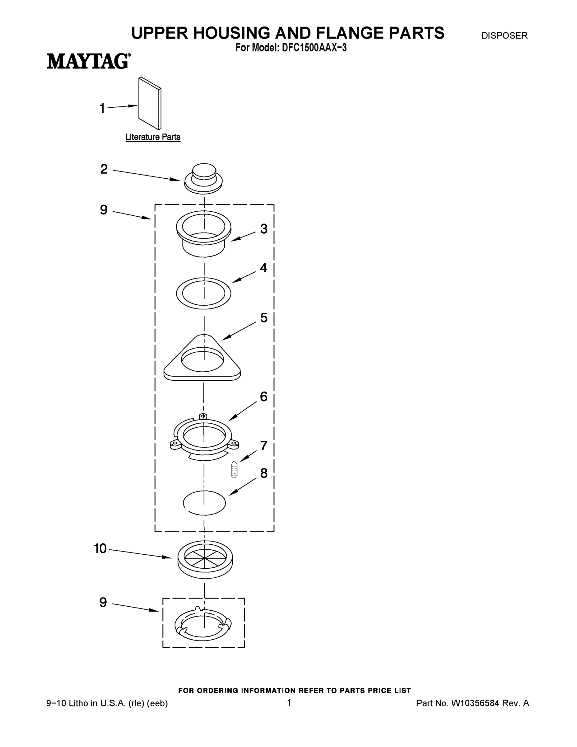 01 - UPPER HOUSING AND FLANGE PARTS