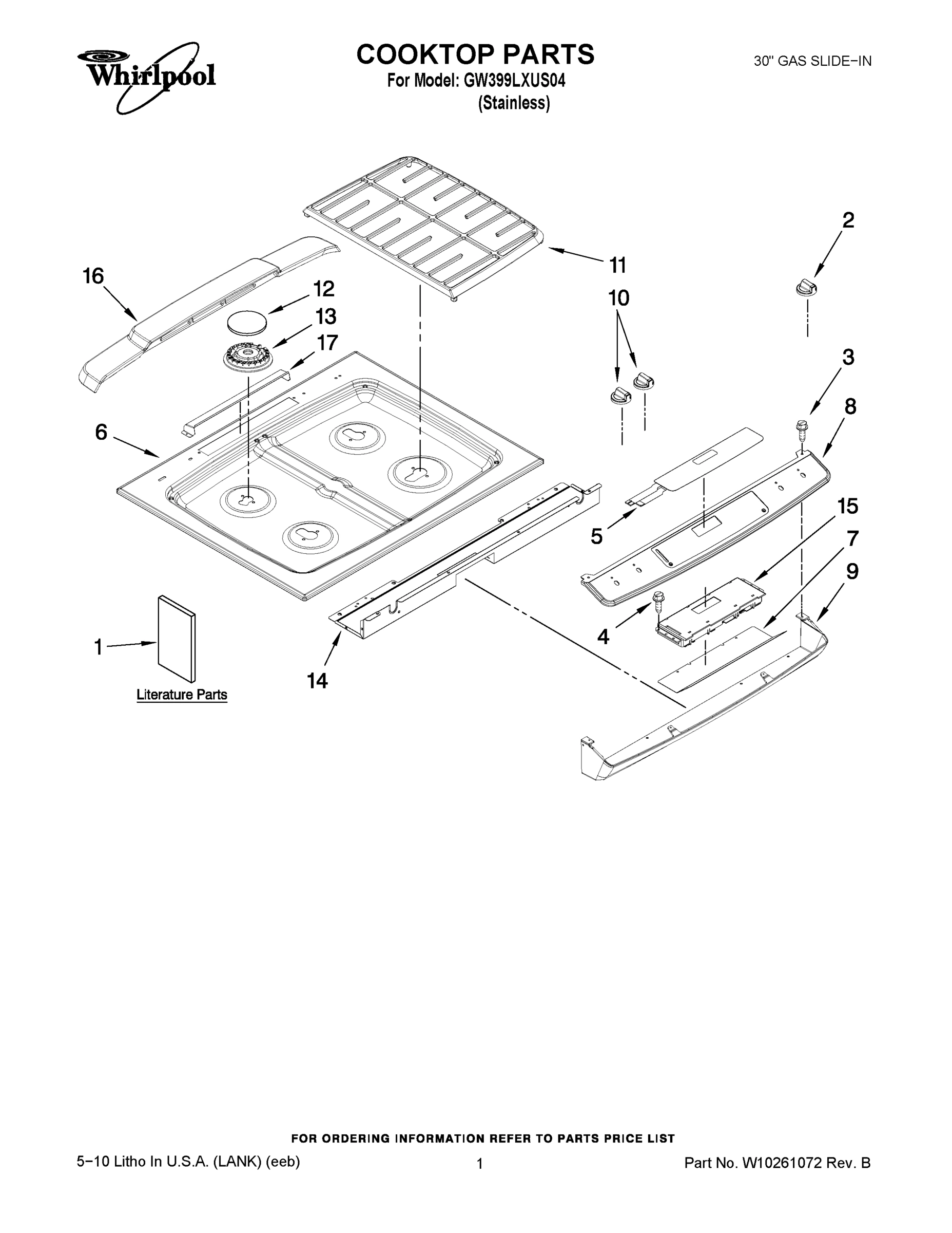 01 - COOKTOP PARTS
