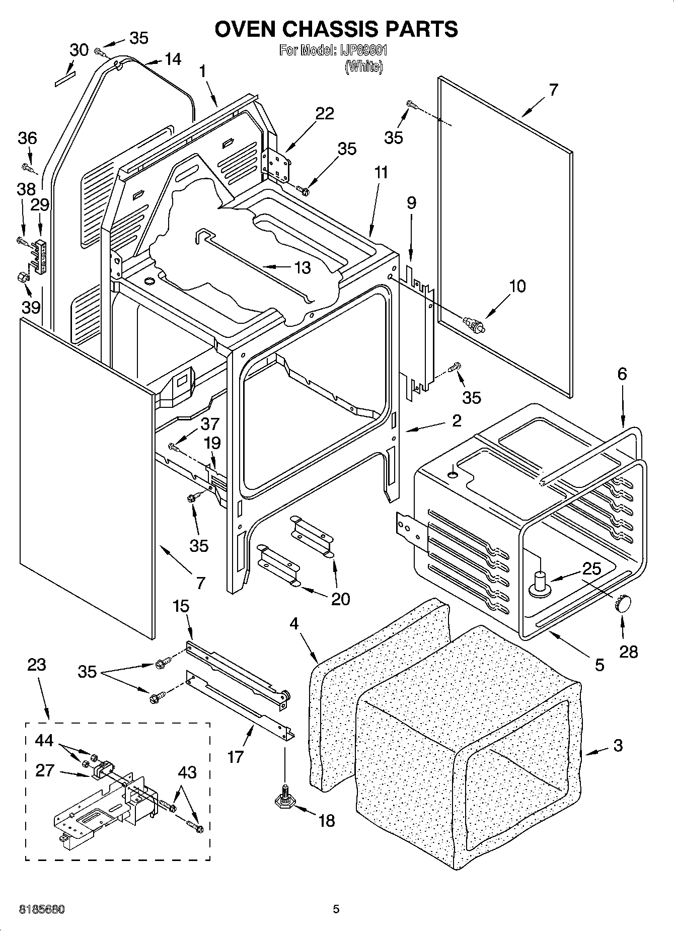 04 - OVEN CHASSIS PARTS