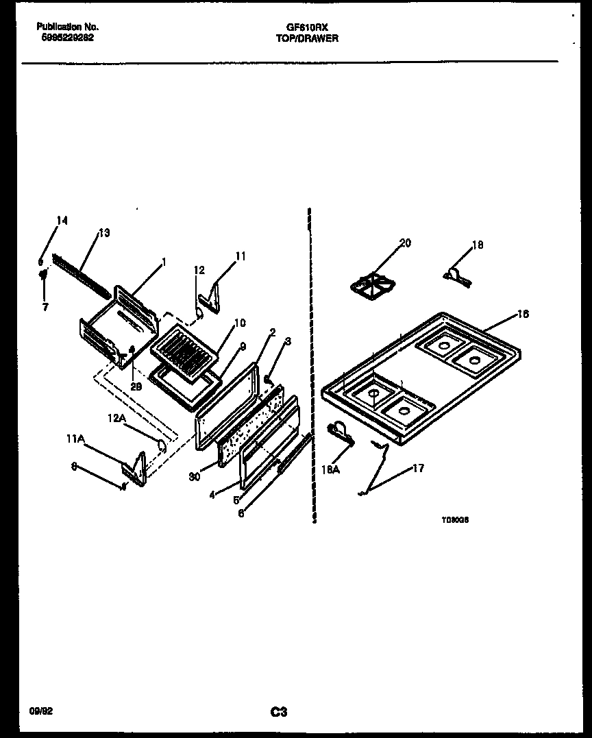 05 - COOKTOP AND BROILER DRAWER PARTS