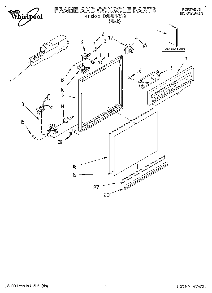 01 - FRAME AND CONSOLE, LITERATURE