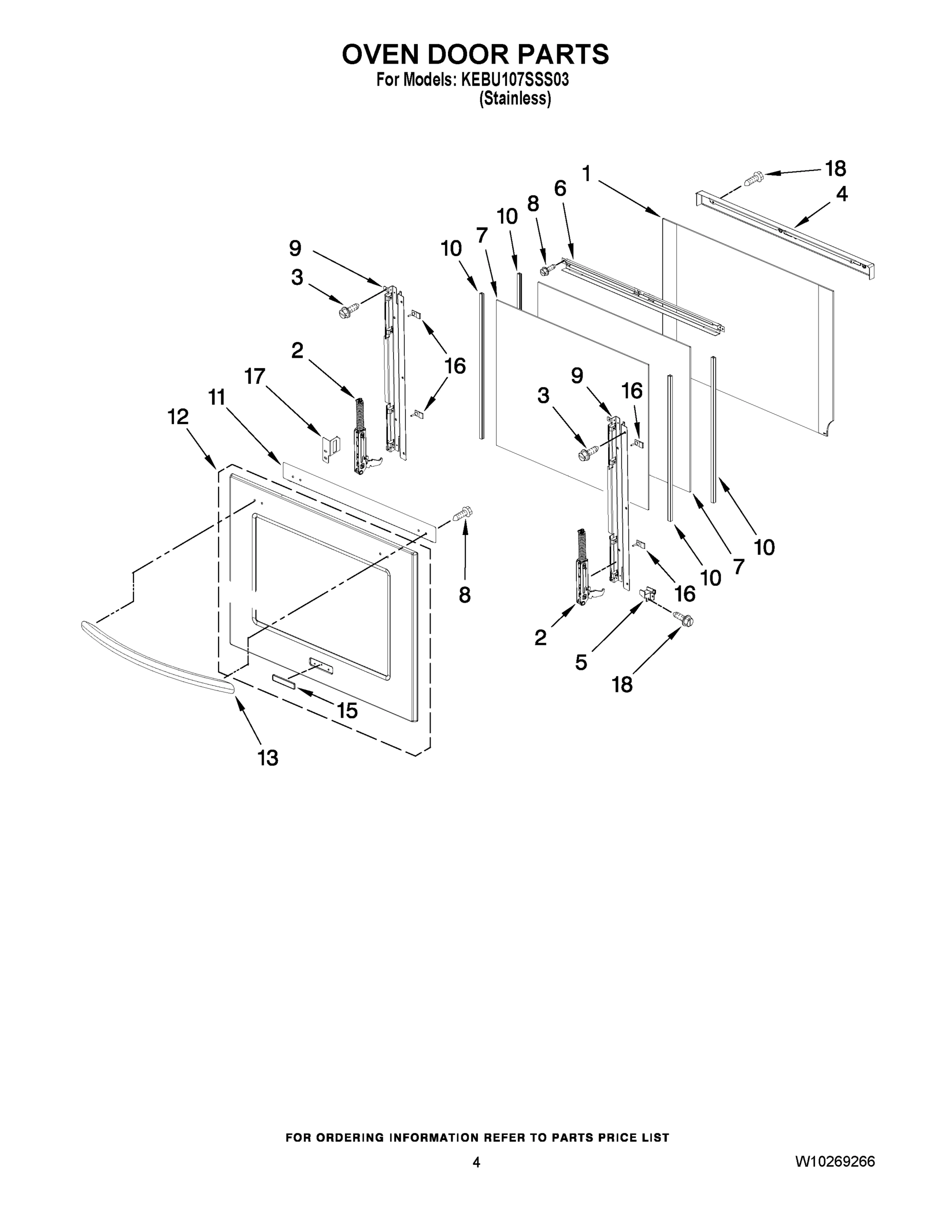 03 - OVEN DOOR PARTS