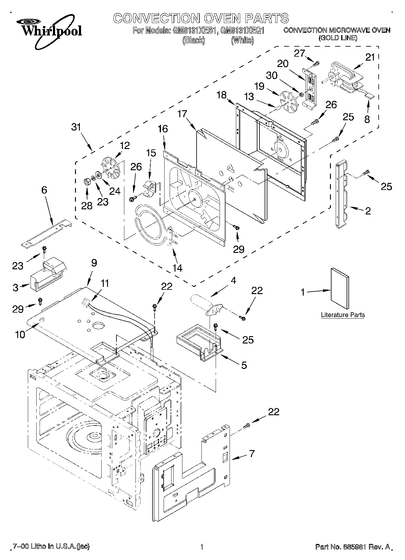 01 - CONVECTION OVEN, LITERATURE
