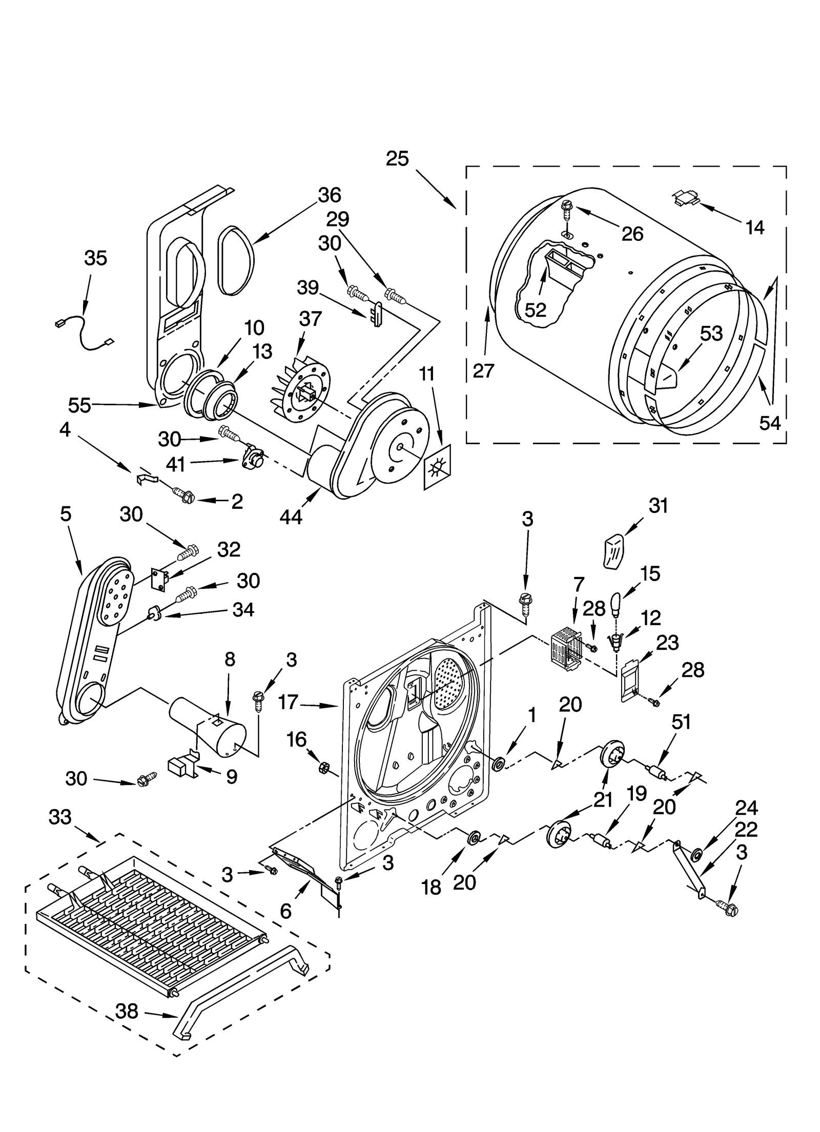 BULKHEAD PARTS AND OPTIONAL PARTS (NOT INCLUDED)