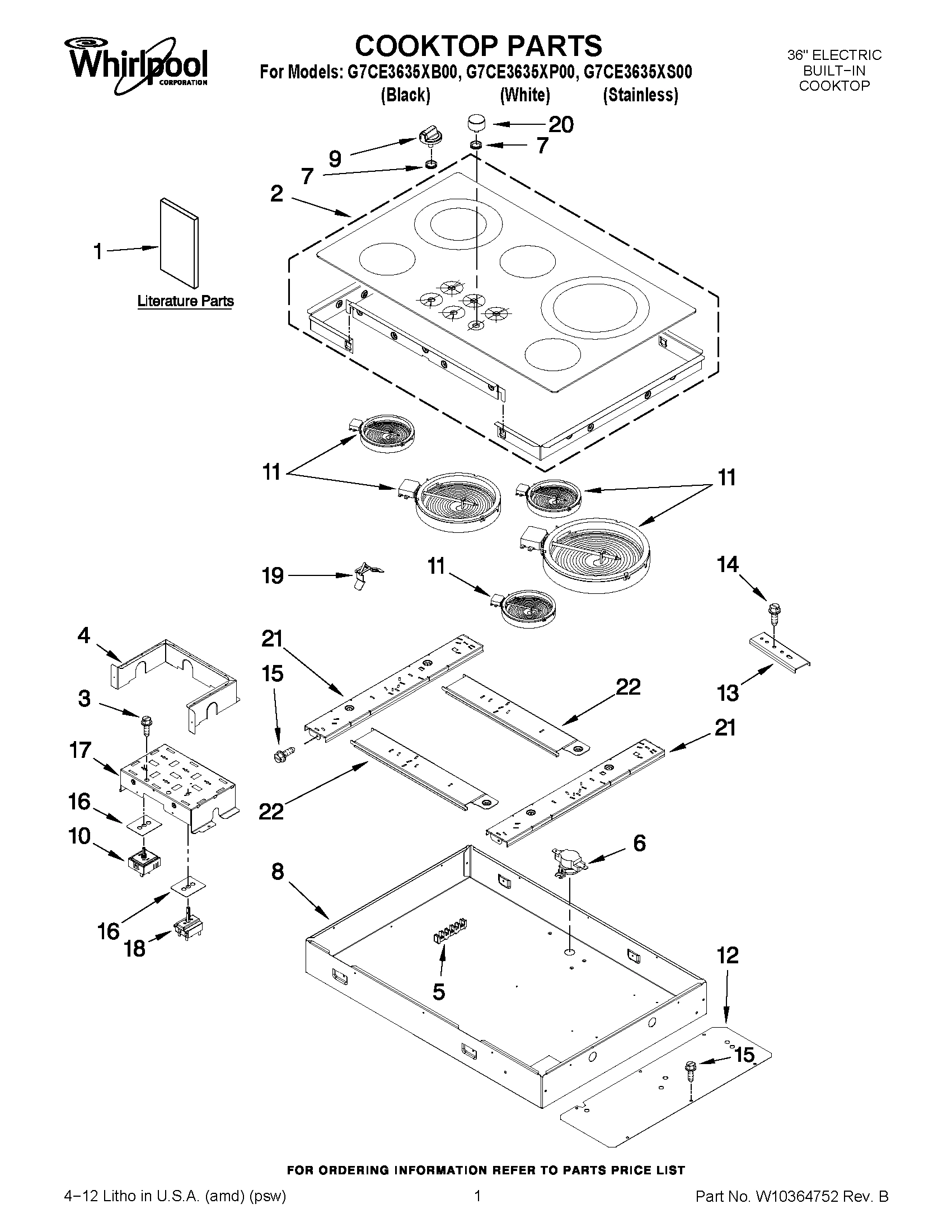 01 - COOKTOP PARTS