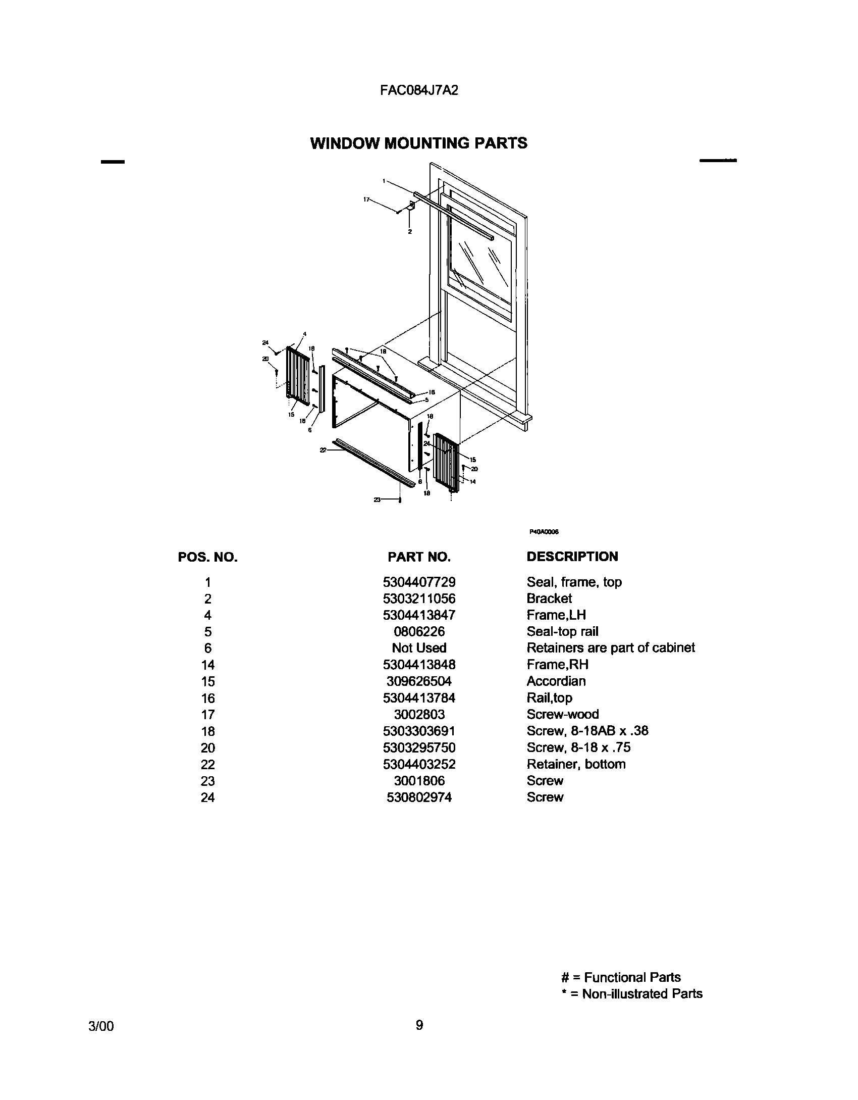 11 - WINDOW MOUNTING PARTS
