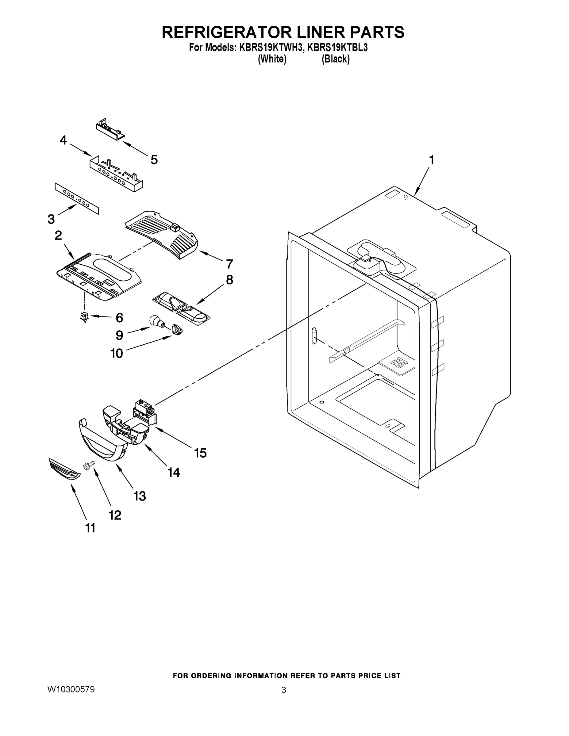 02 - REFRIGERATOR LINER PARTS
