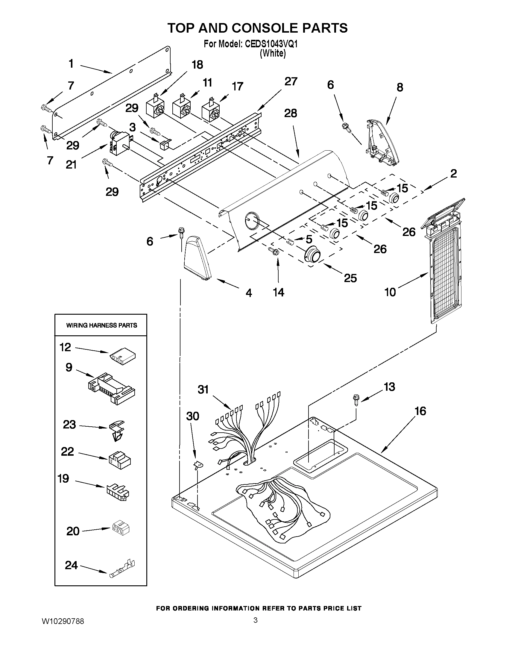 02 - TOP AND CONSOLE PARTS