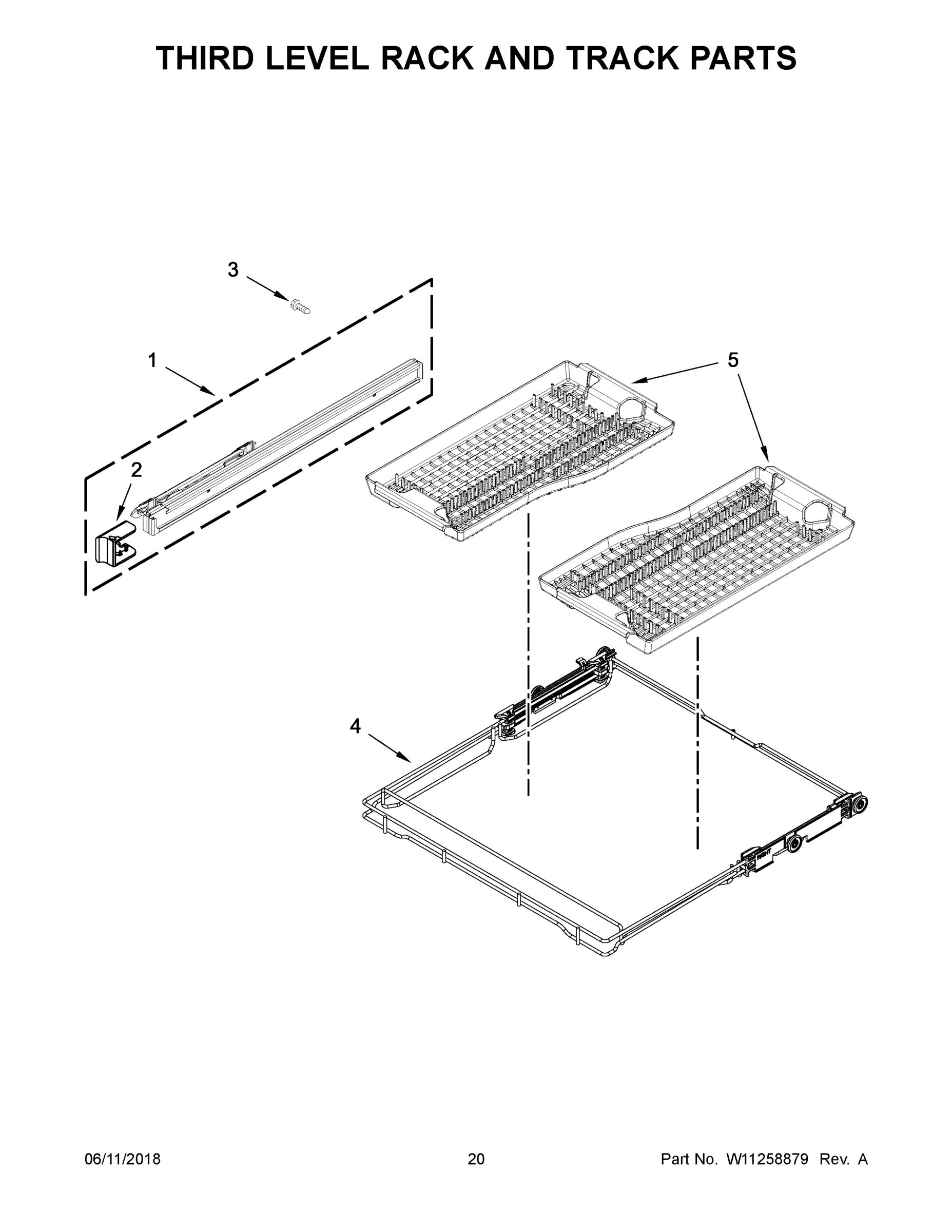 11 - THIRD LEVEL RACK AND TRACK PARTS