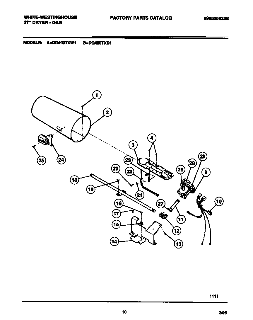 06 - GAS VALVE, BURNER ASSEMBLY, SENSOR