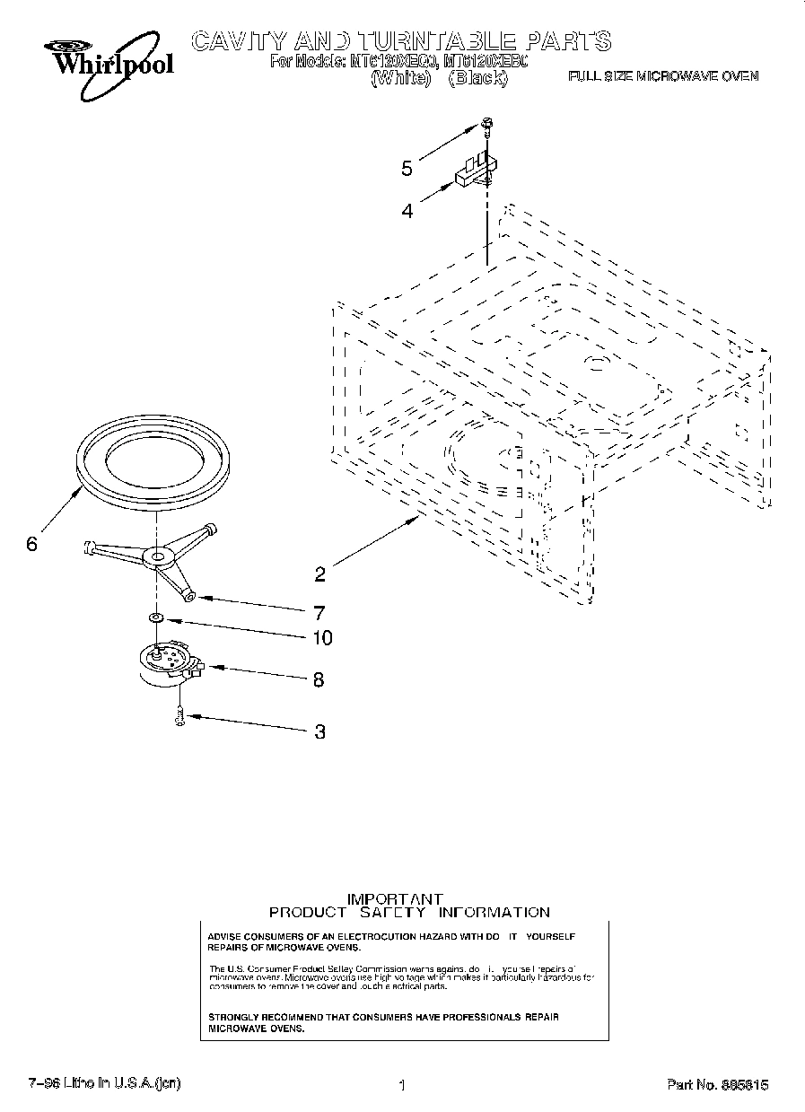 01 - CAVITY AND TURNTABLE, LIT/OPTIONAL
