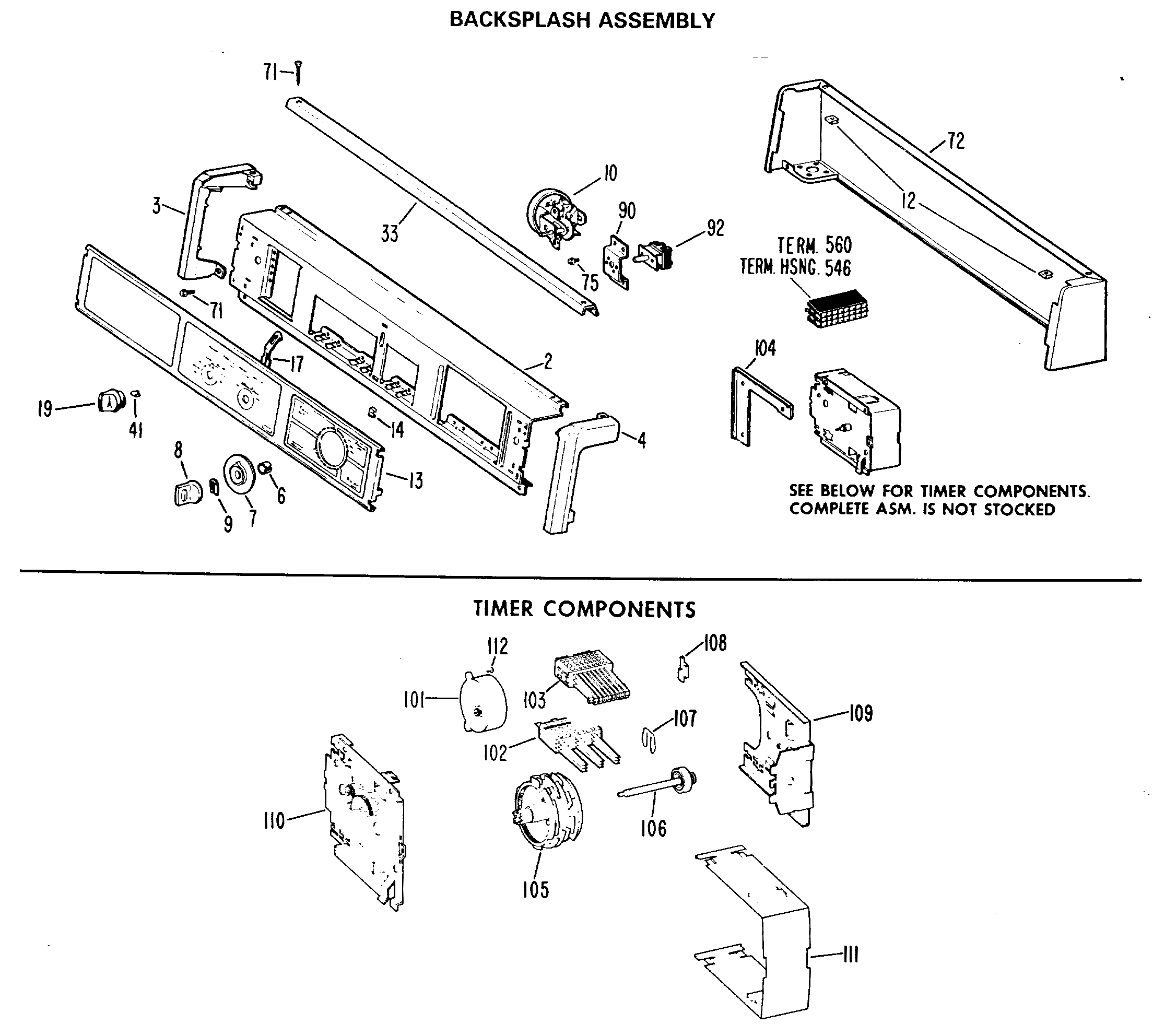 BACKSPASH ASSEMBLY