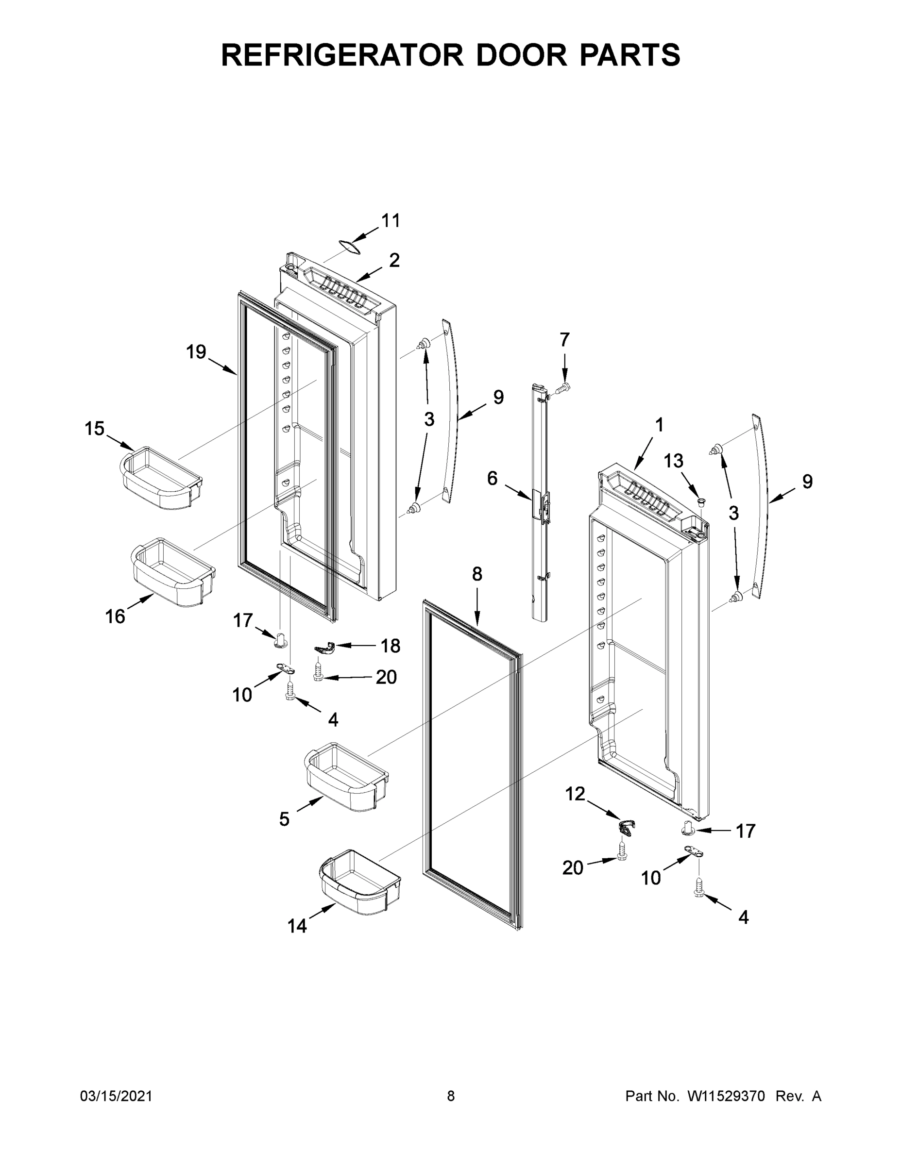 05 - REFRIGERATOR DOOR PARTS