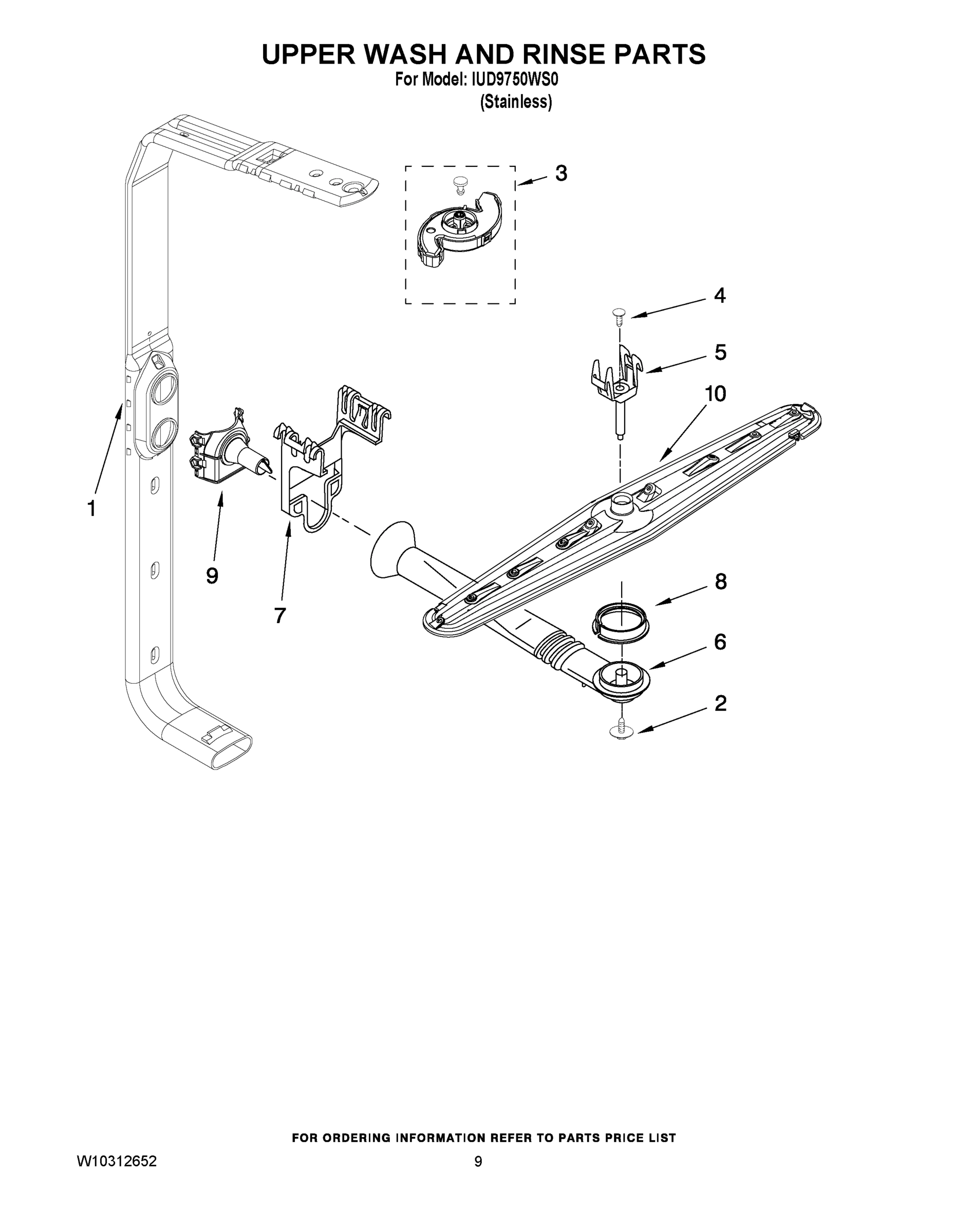 07 - UPPER WASH AND RINSE PARTS