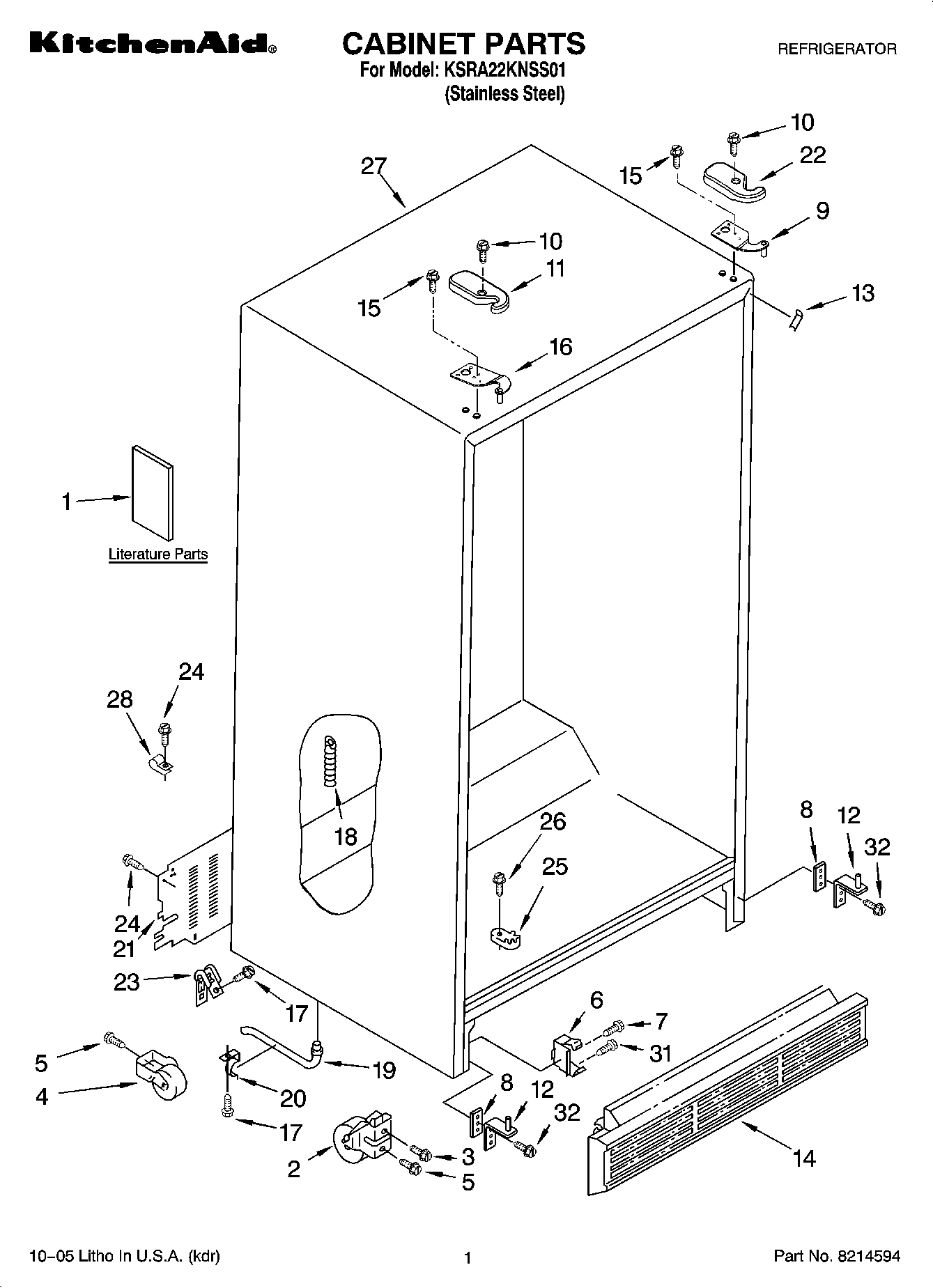 01 - CABINET PARTS
