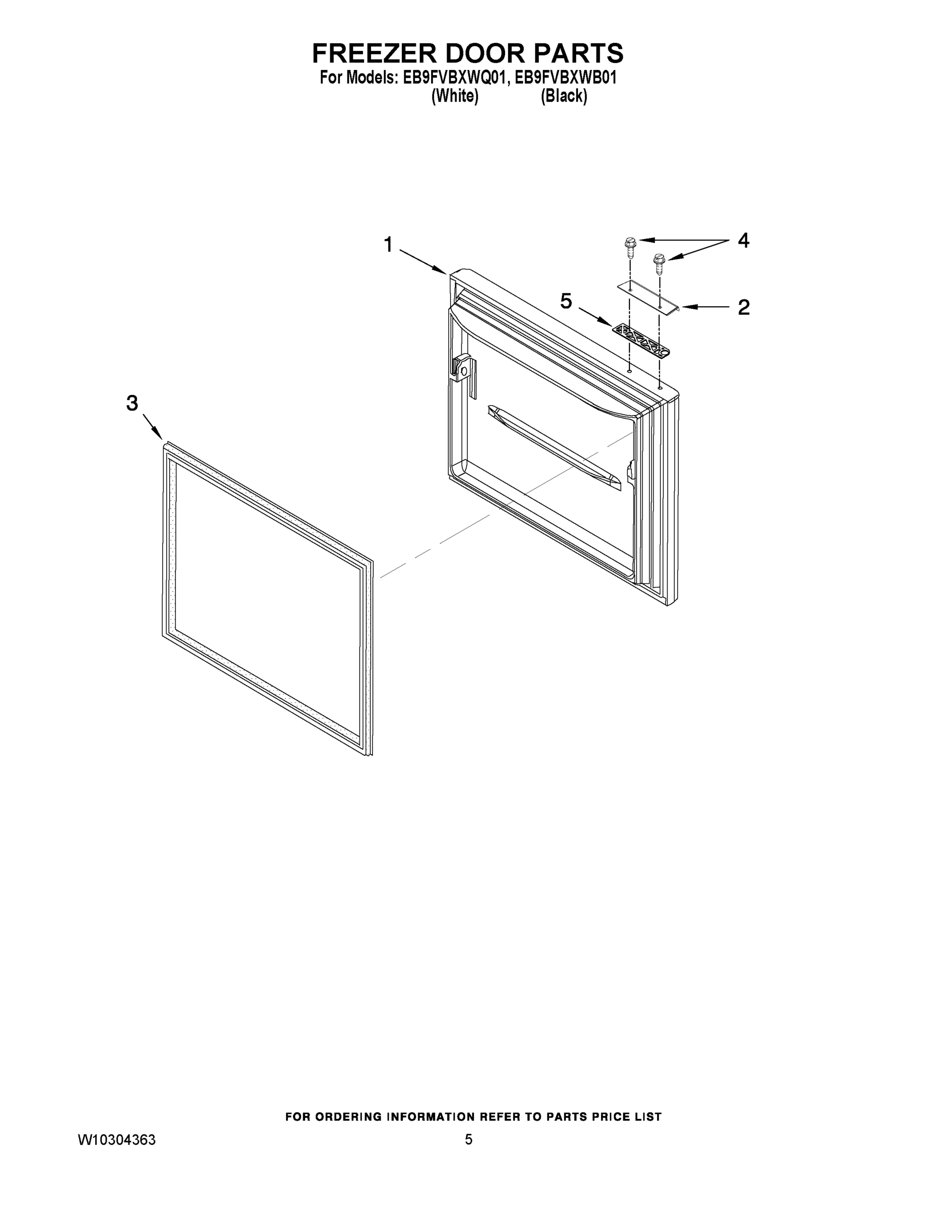 03 - FREEZER DOOR PARTS