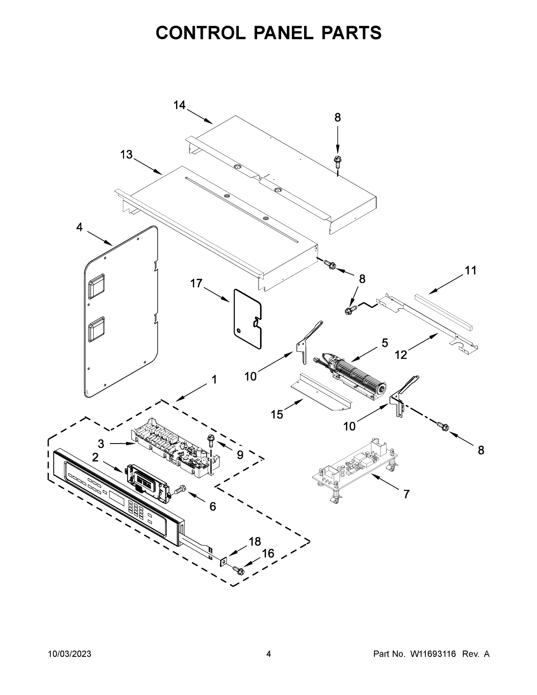 03 - CONTROL PANEL PARTS