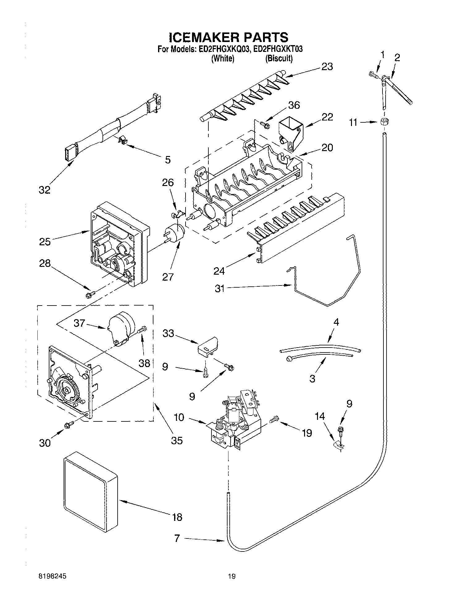 12 - ICE MAKER, OPTIONAL