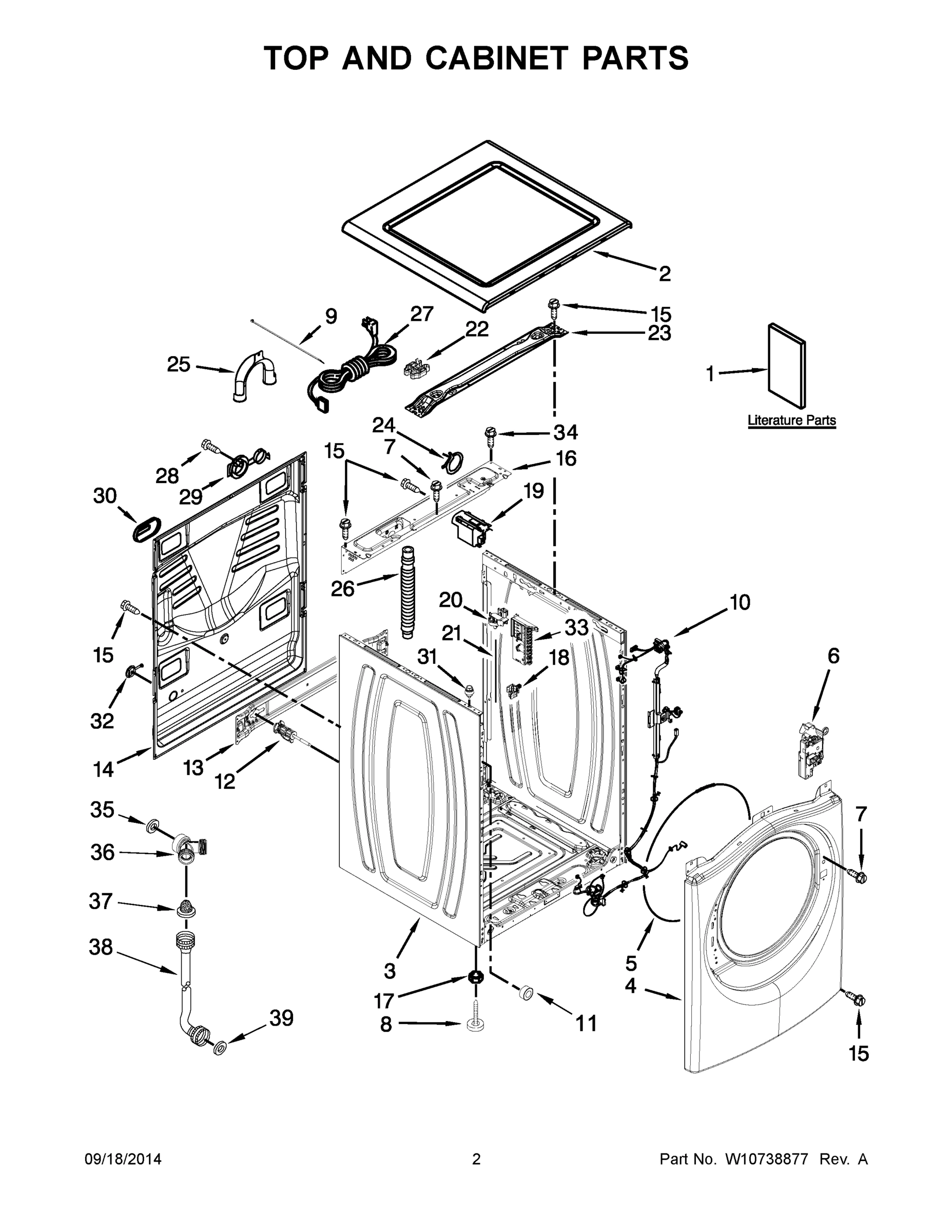 02 - TOP AND CABINET PARTS