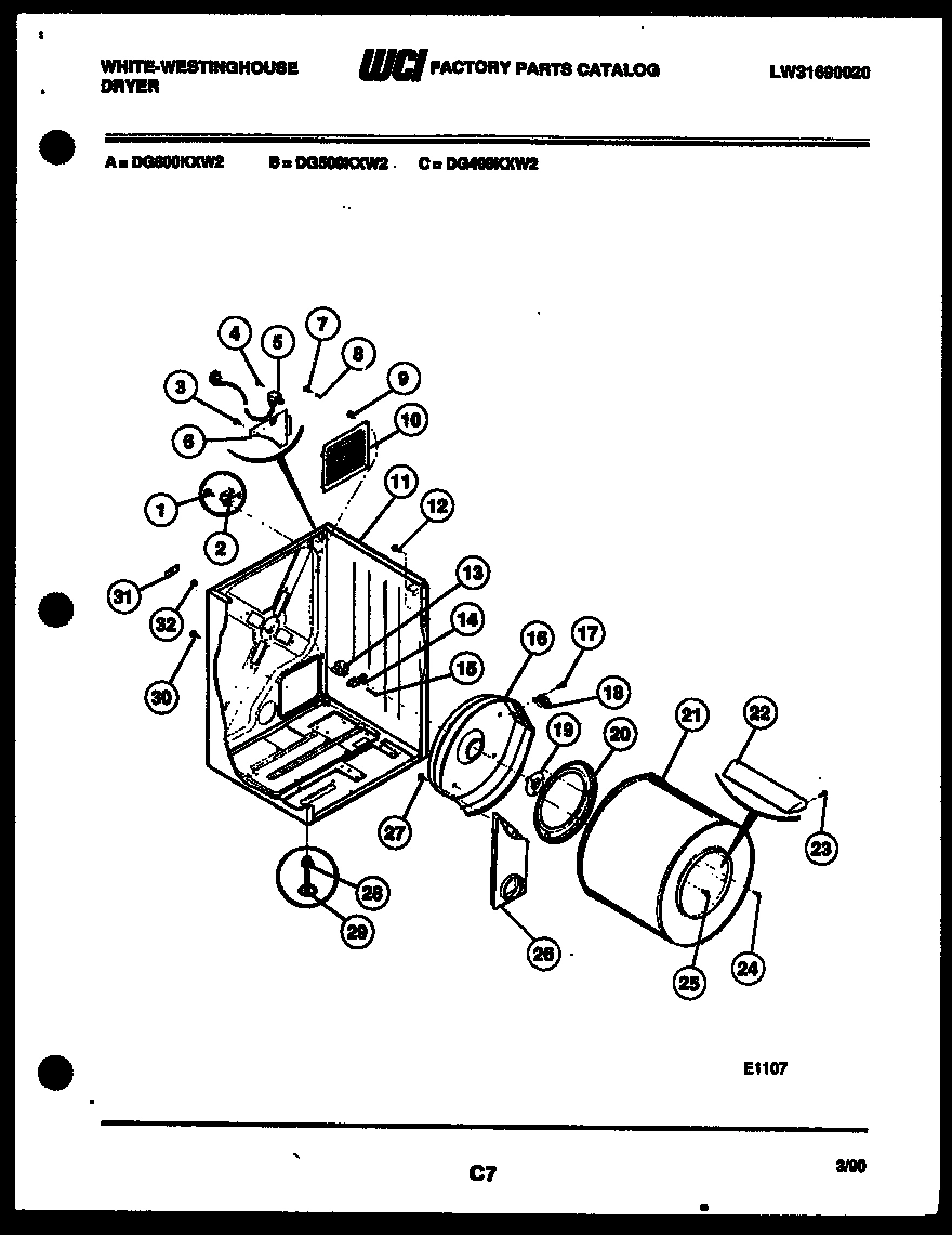 02 - CABINET AND COMPONENT PARTS