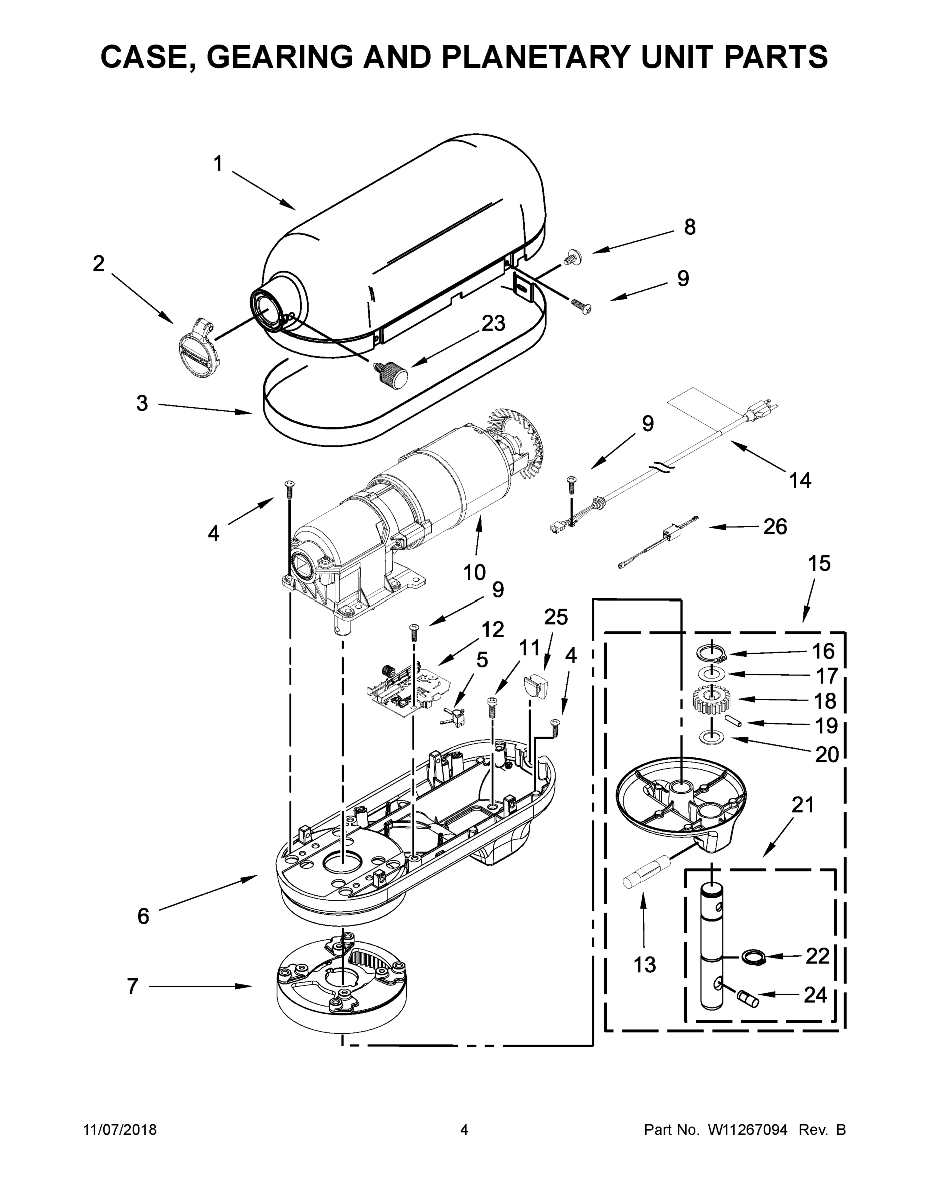 03 - CASE, GEARING AND PLANETARY UNIT PARTS