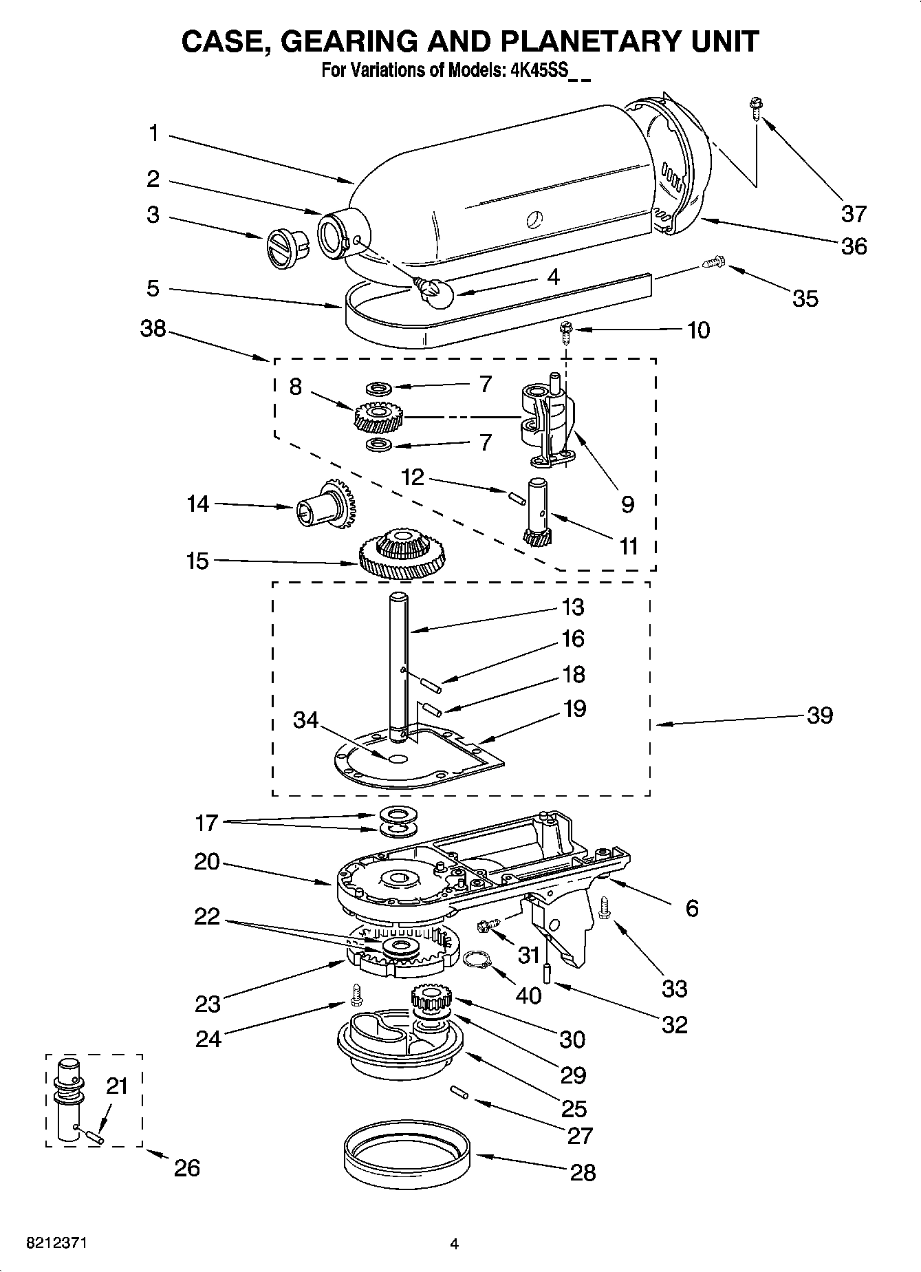 03 - CASE, GEARING AND PLANETARY UNIT