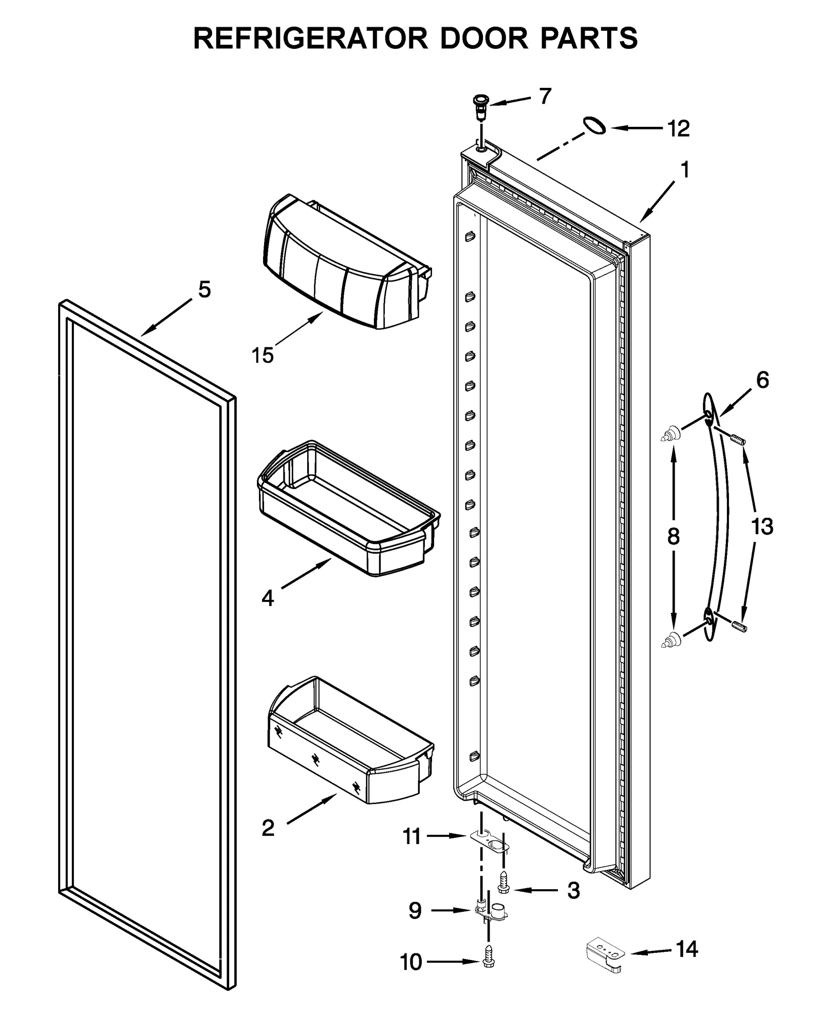 REFRIGERATOR DOOR PARTS