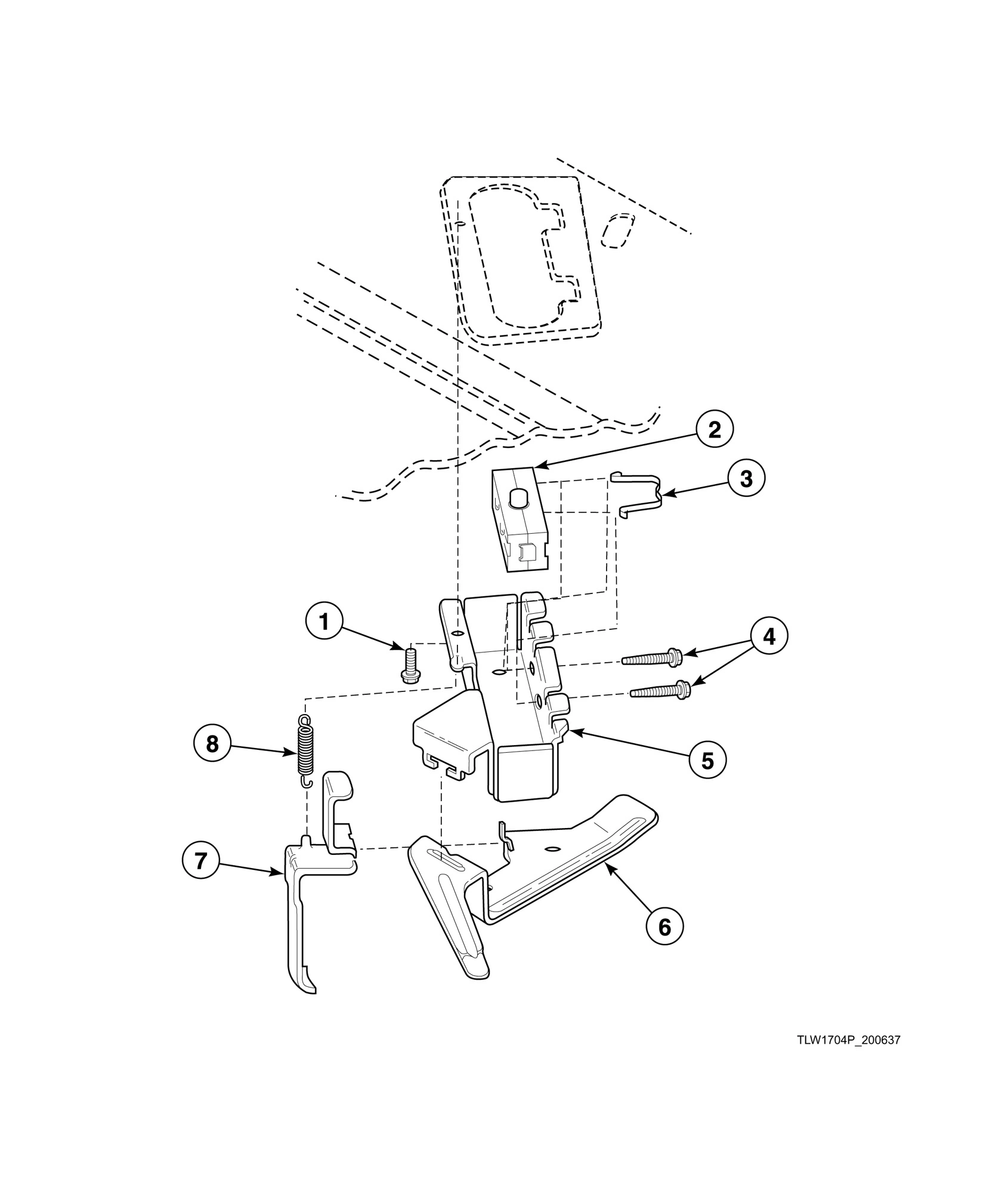 Lid Switch (Model NA2110 Starting Serial No. R1624440YK)