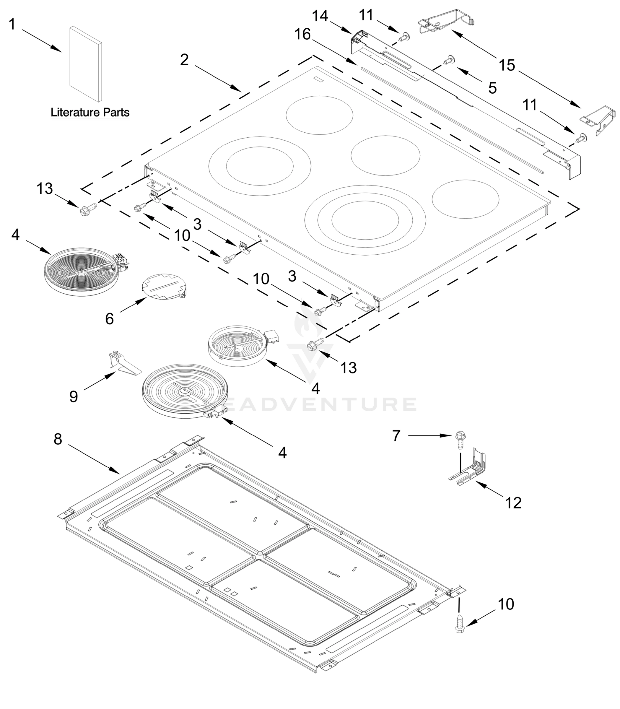 COOKTOP PARTS