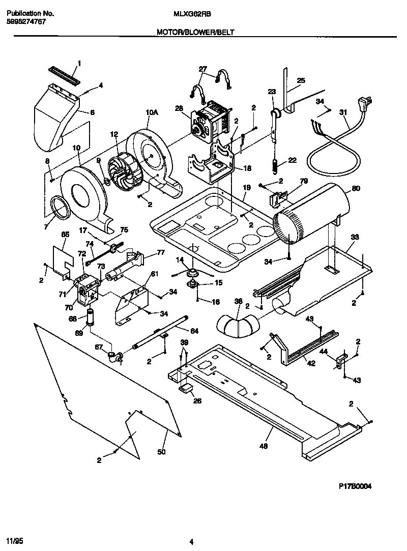 03 - MOTOR/BLOWER/BELT