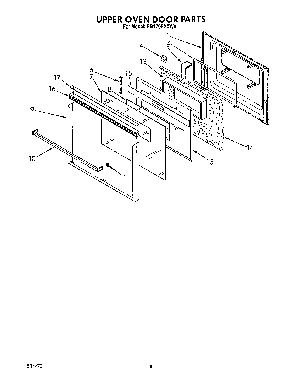 05 - UPPER OVEN DOOR