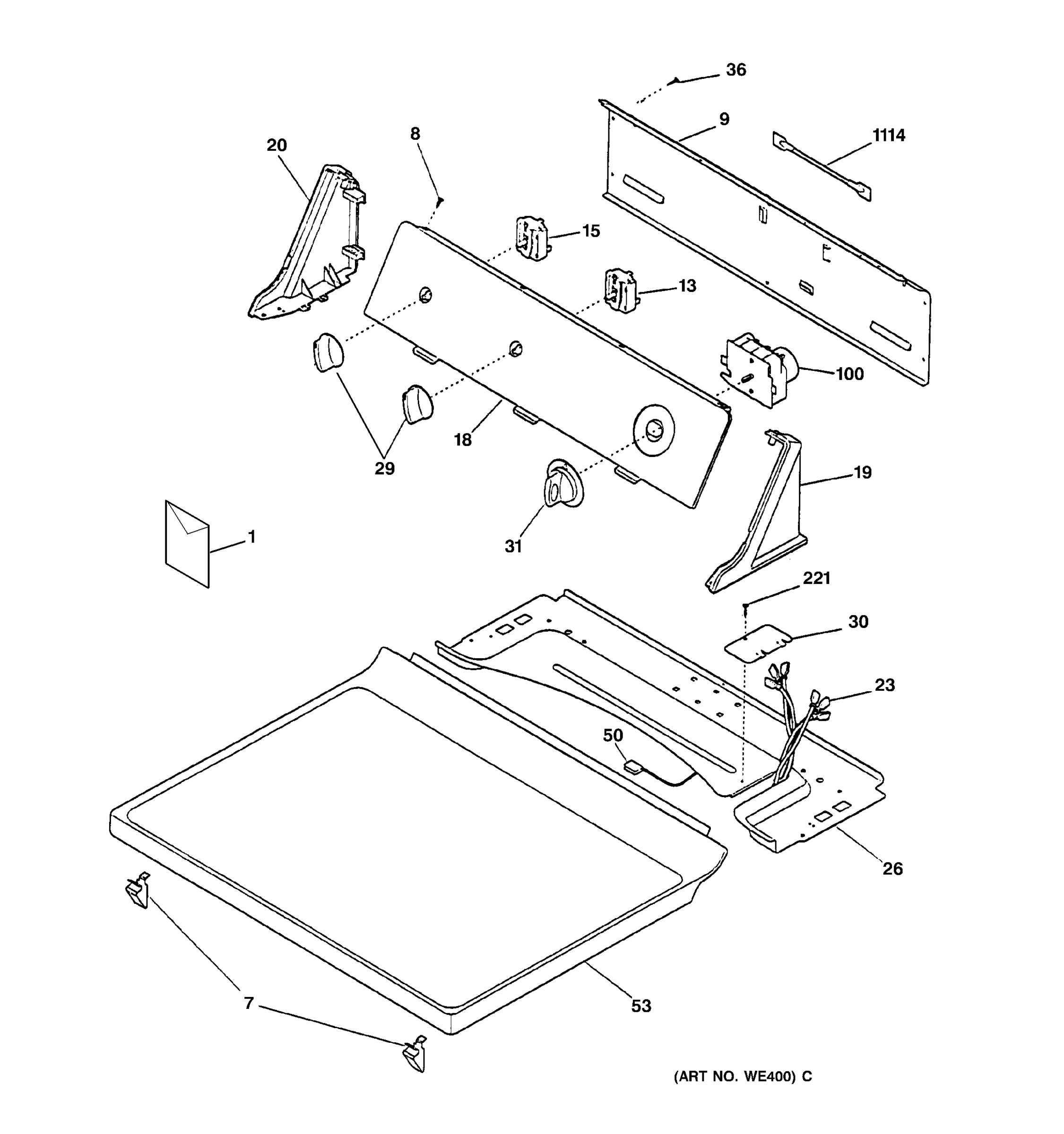 CONTROLS & TOP PANEL